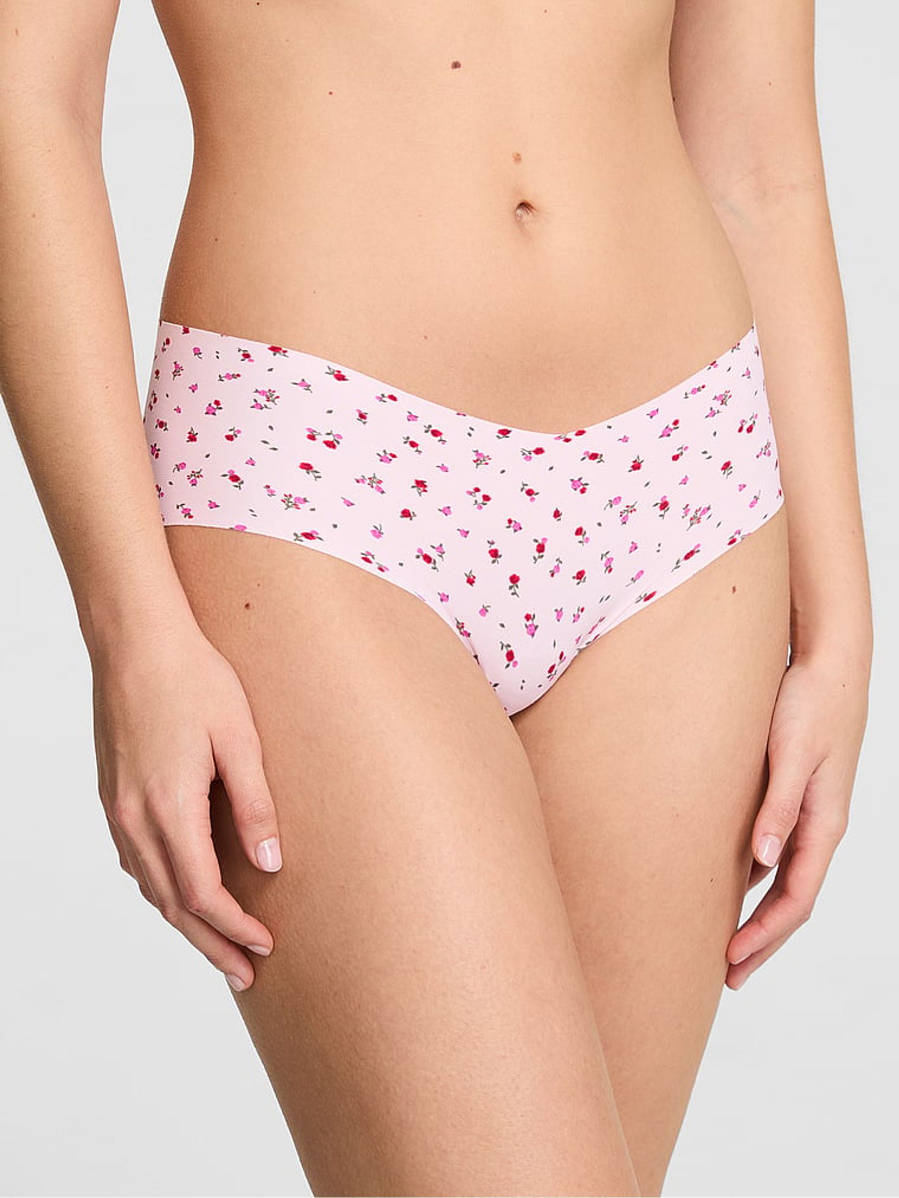 Pink Tulip Floral Print Hipster No Show Knickers - Image 1 of 2 Pink Tulip Floral Print Hipster No Show Knickers - Image 1 of 2