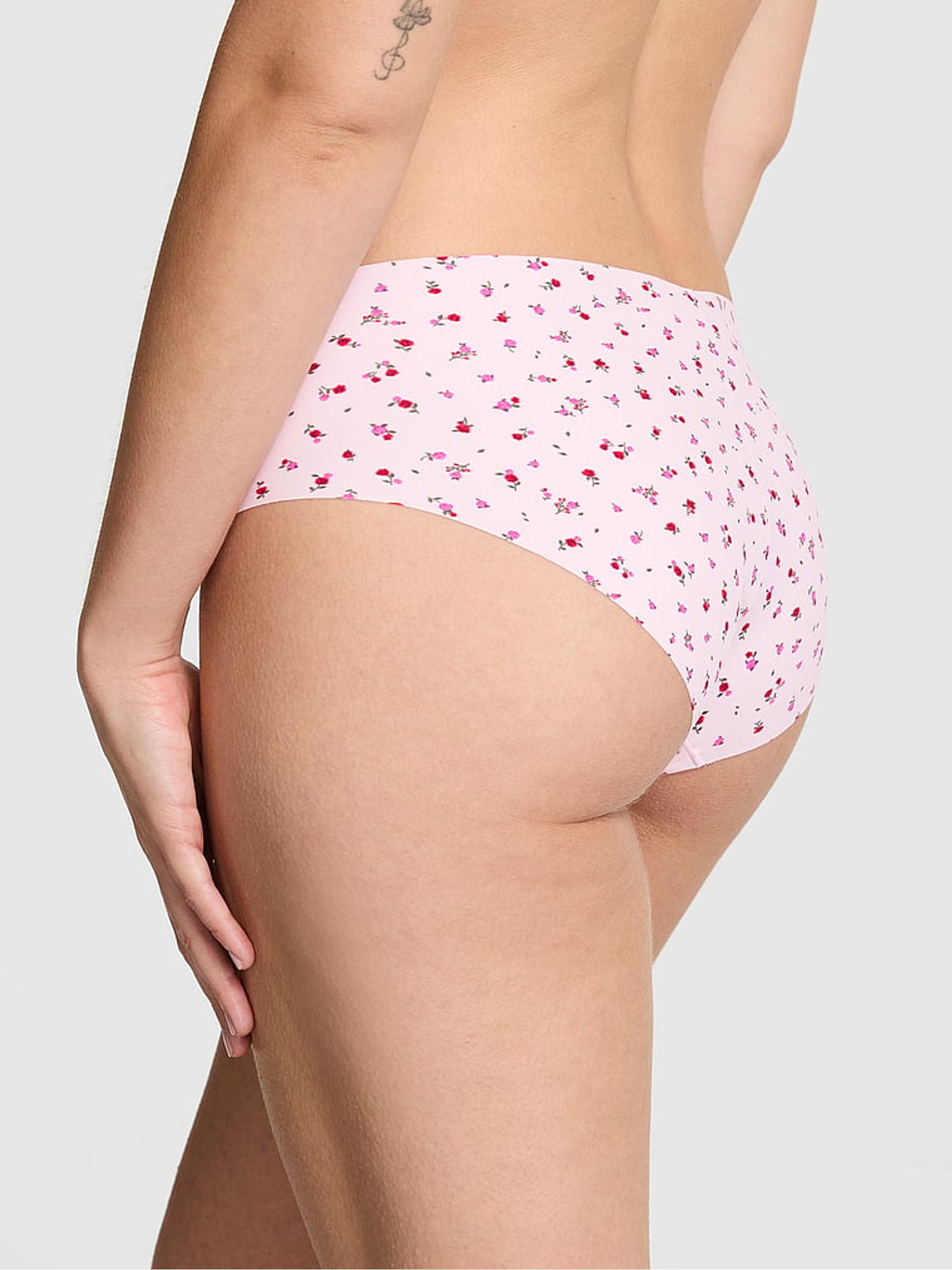 Pink Tulip Floral Print Hipster No Show Knickers - Image 2 of 2