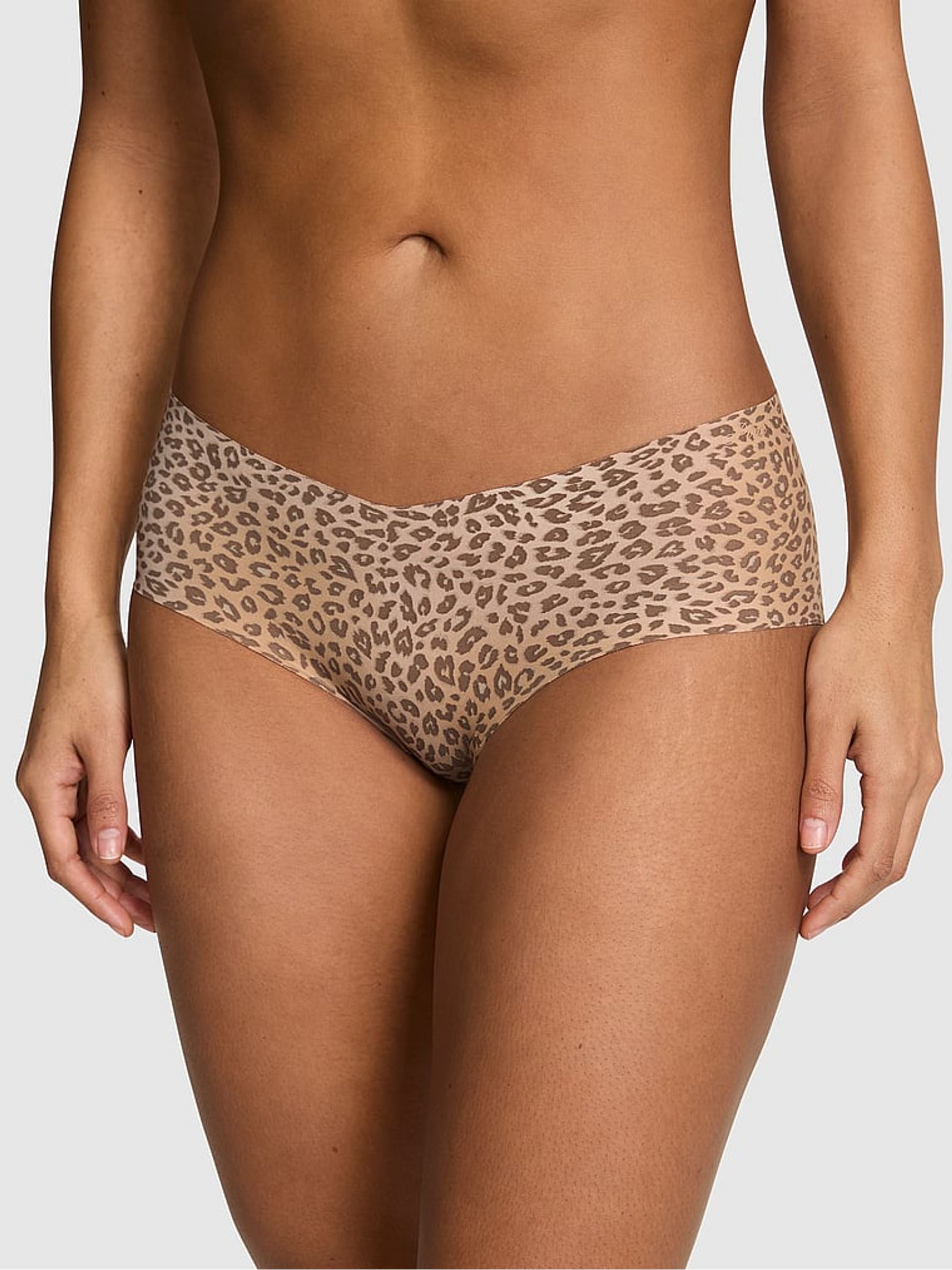 Brown Leopard Hipster No Show Knickers - Image 1 of 2