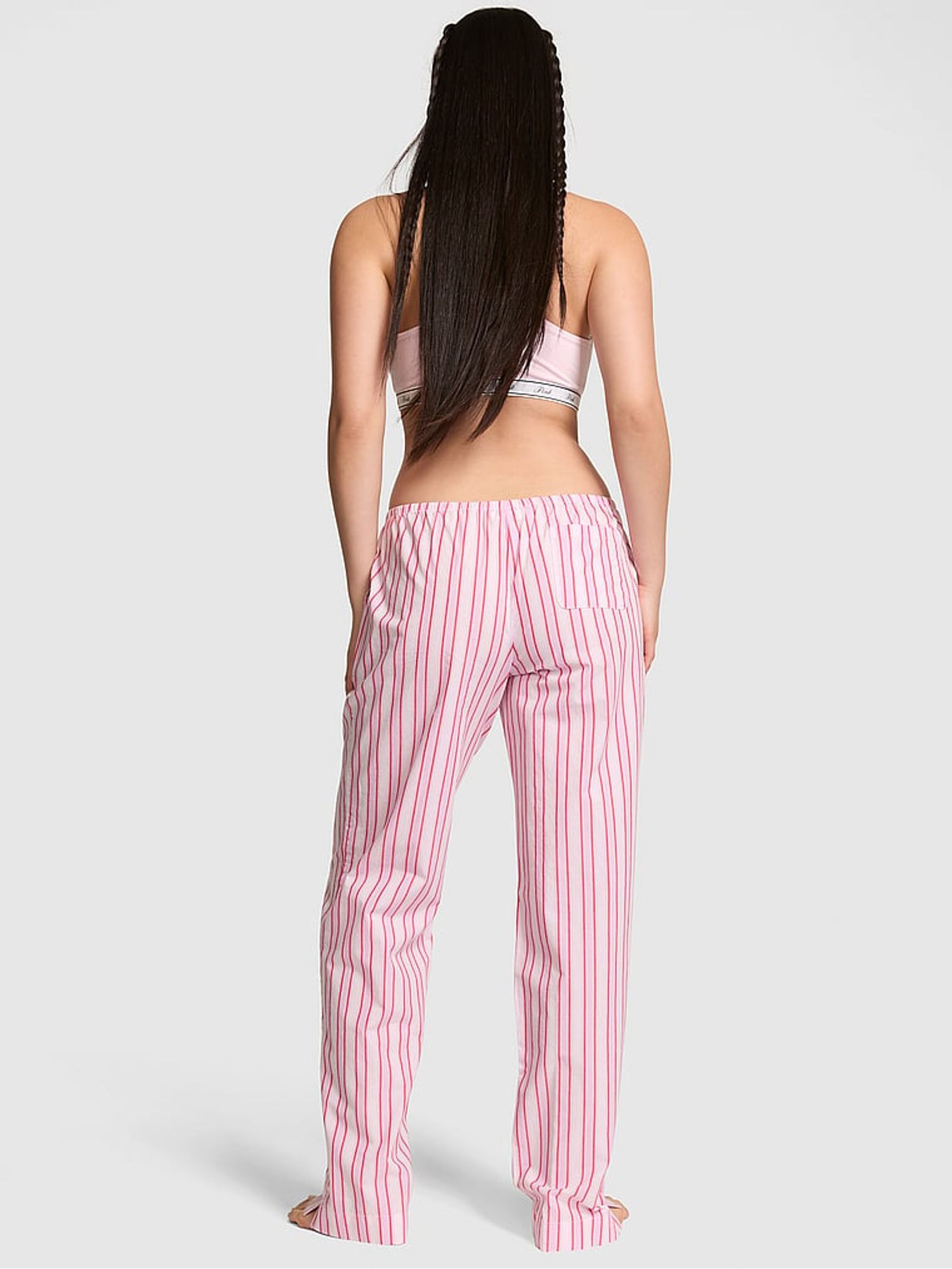 Pink Tulip Stripe Long Pyjama Bottoms - Image 2 of 3