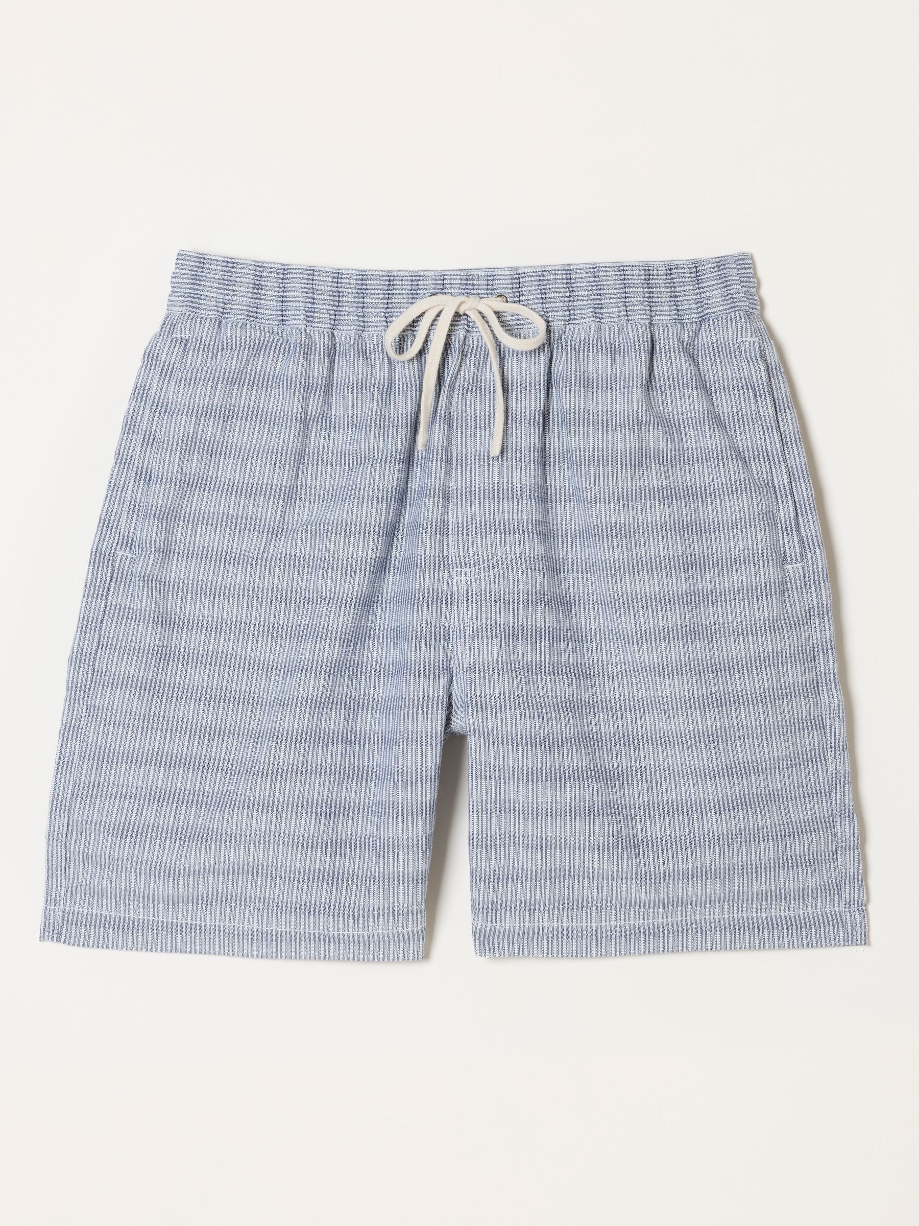 Ladram Blue Texture Stripe Shorts - Image 7 of 7
