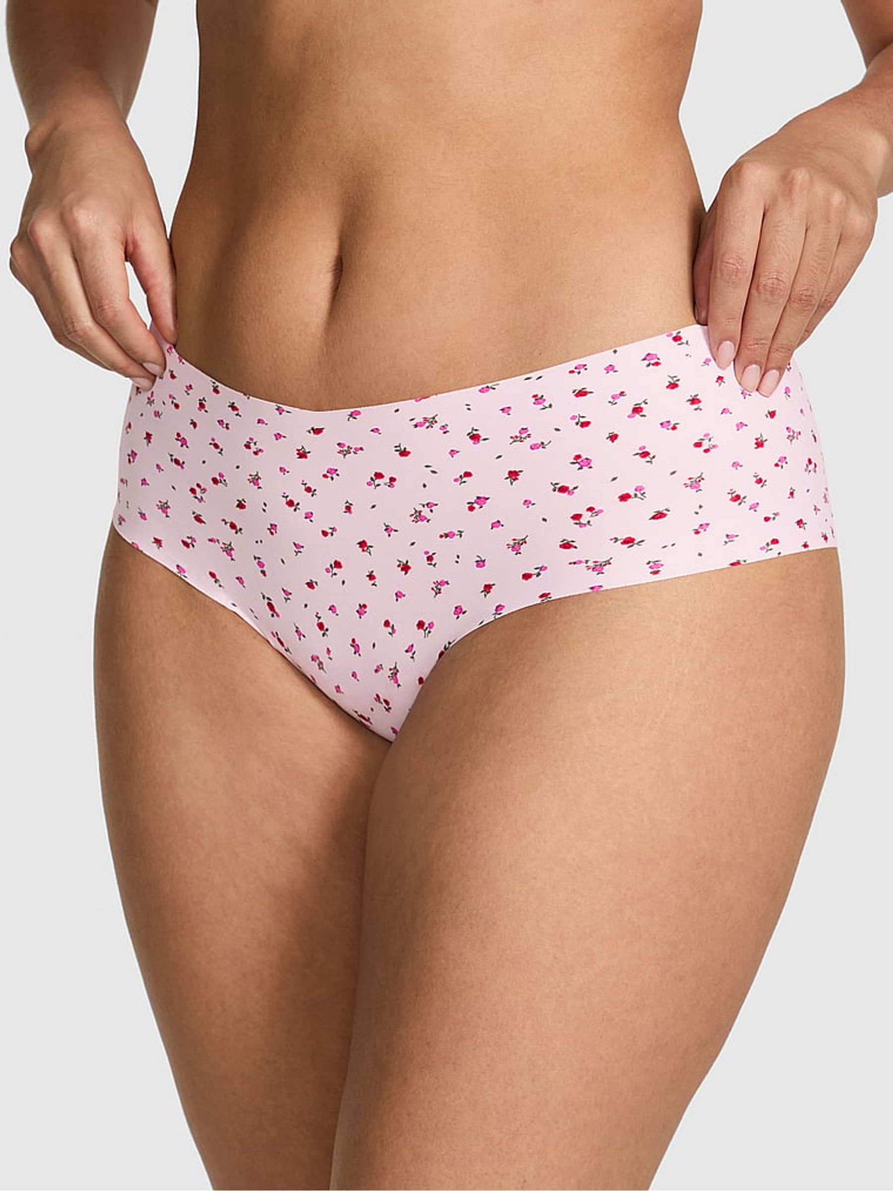 Pink Tulip Floral Print Cheeky No Show Knickers - Image 1 of 2 Pink Tulip Floral Print Cheeky No Show Knickers - Image 1 of 2