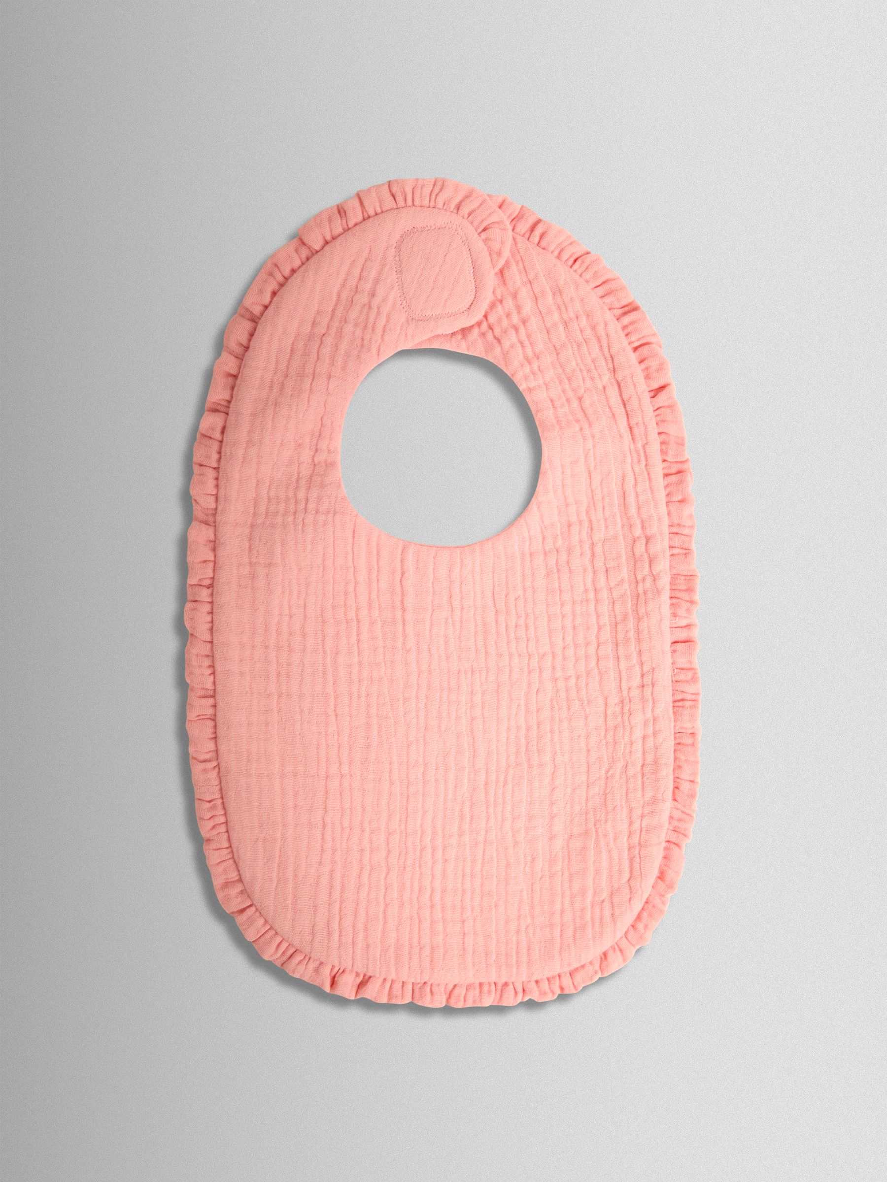 Peach 2-Pack Frill Bibs - Image 2 of 4