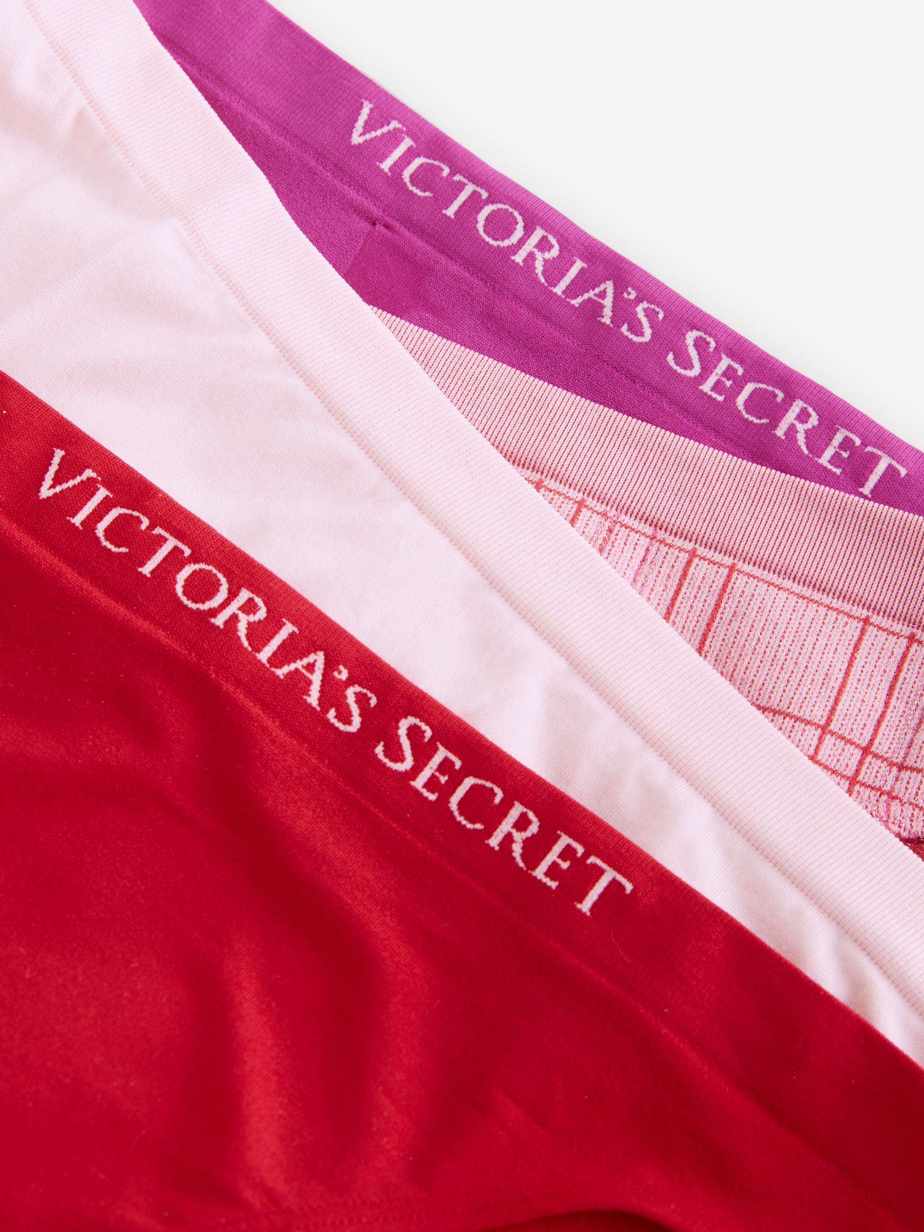 Red/Pink Bikini 4 Pack Logo Knickers - Image 6 of 6