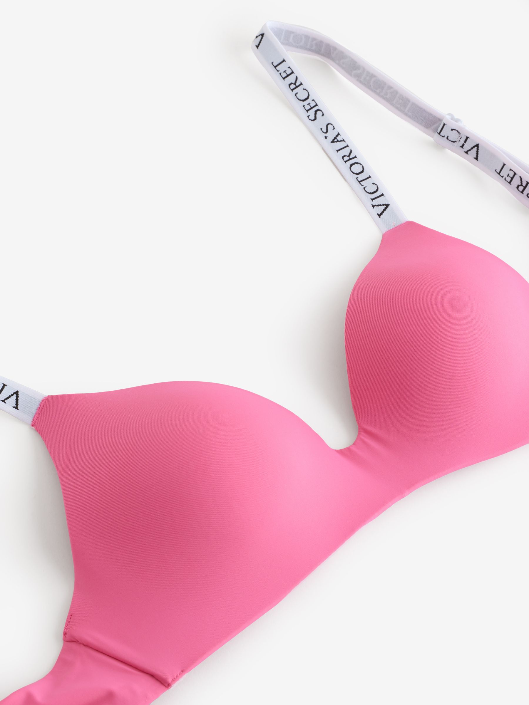 Rose Garden Pink Lightly Lined Non Wired Logo Bra - Image 2 of 3