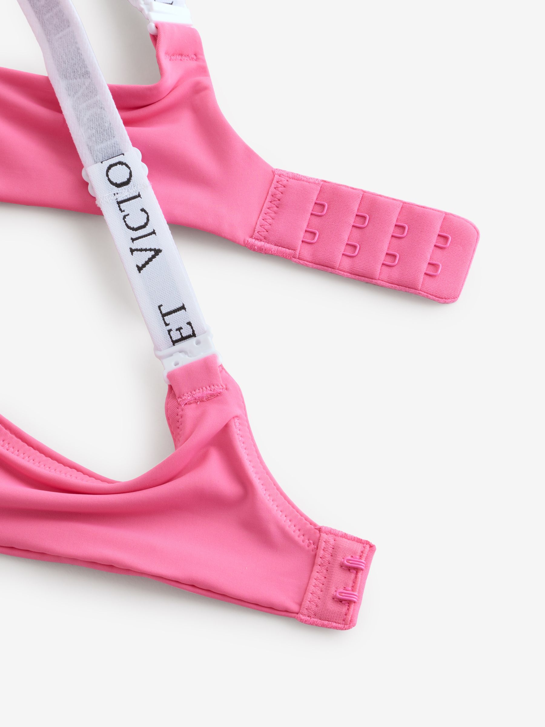 Rose Garden Pink Lightly Lined Non Wired Logo Bra - Image 3 of 3