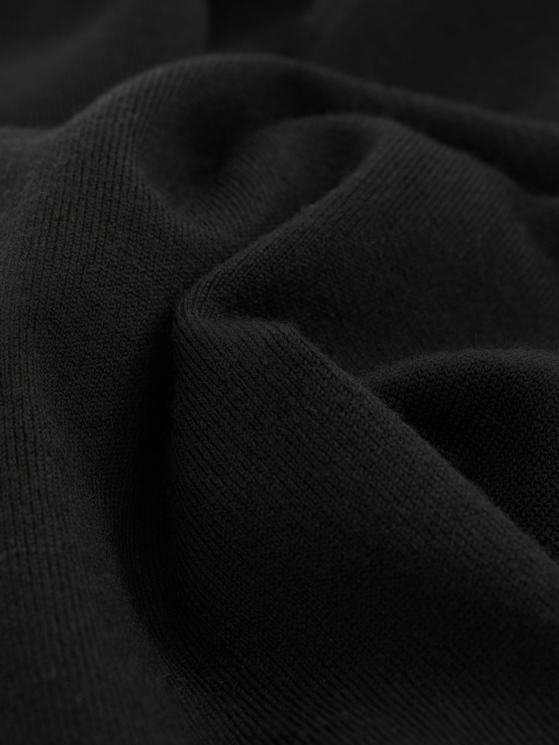 Merino Wool-Blend Cuffed Joggers in Black - image 4
