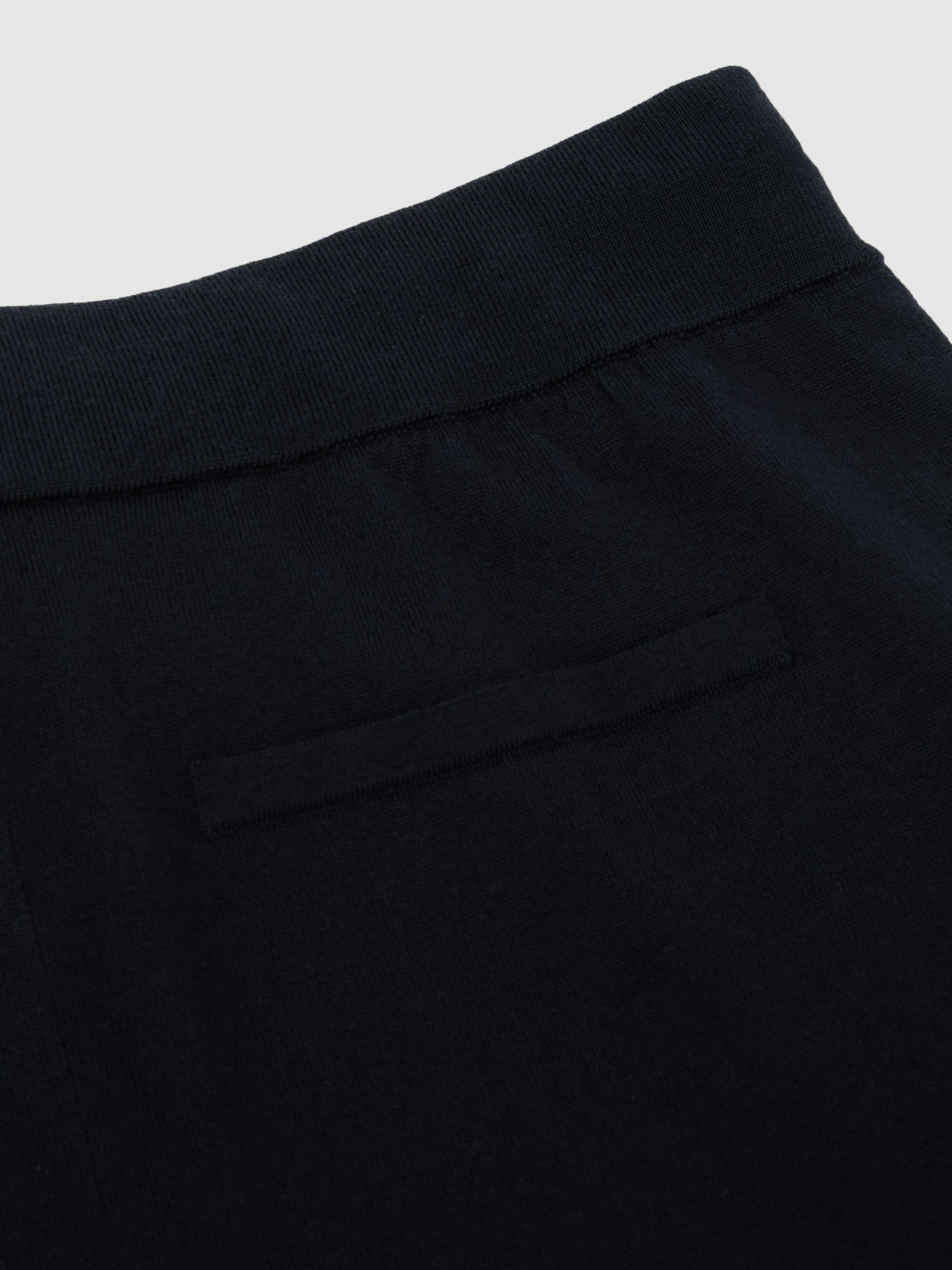 Merino Wool-Blend Cuffed Joggers in Navy - image 3