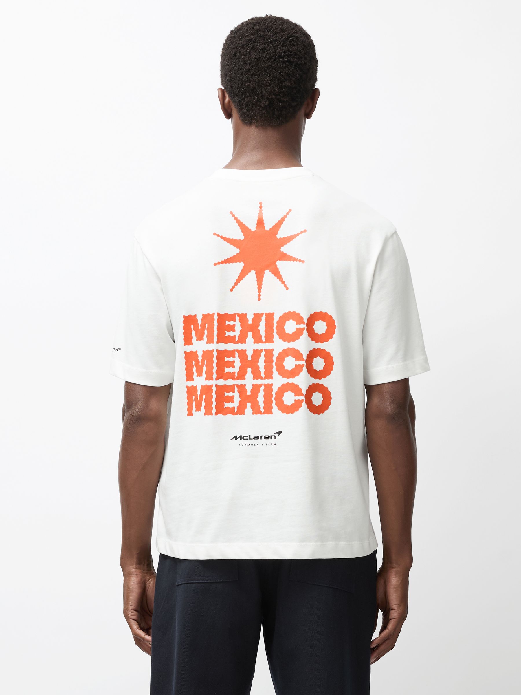 McLaren F1 Team Mexico City T-Shirt Unisex Fit in White - Image 1 of 9