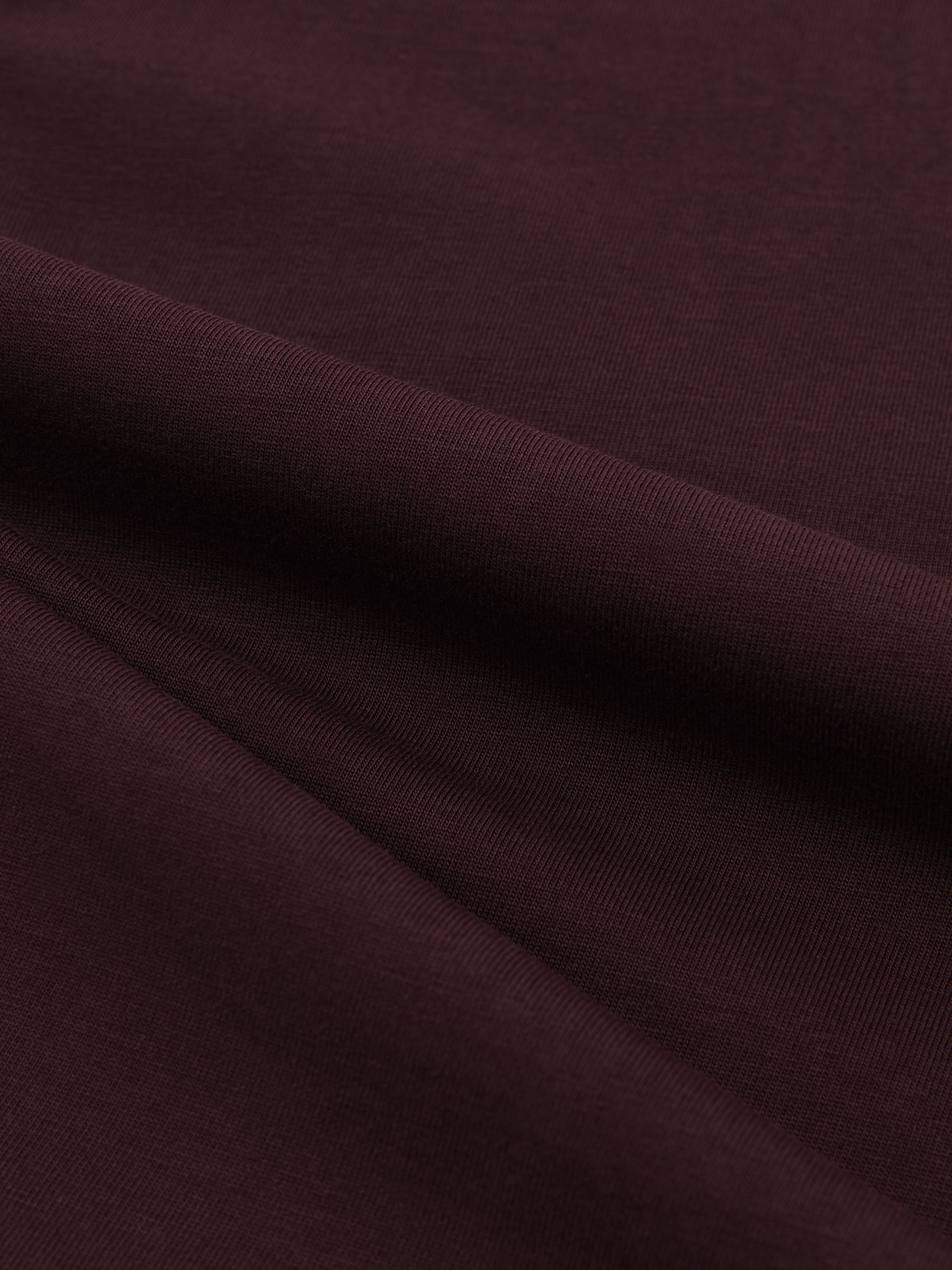 Cotton Garment-Dyed Relaxed-Fit T-Shirt in Bordeaux - image 3