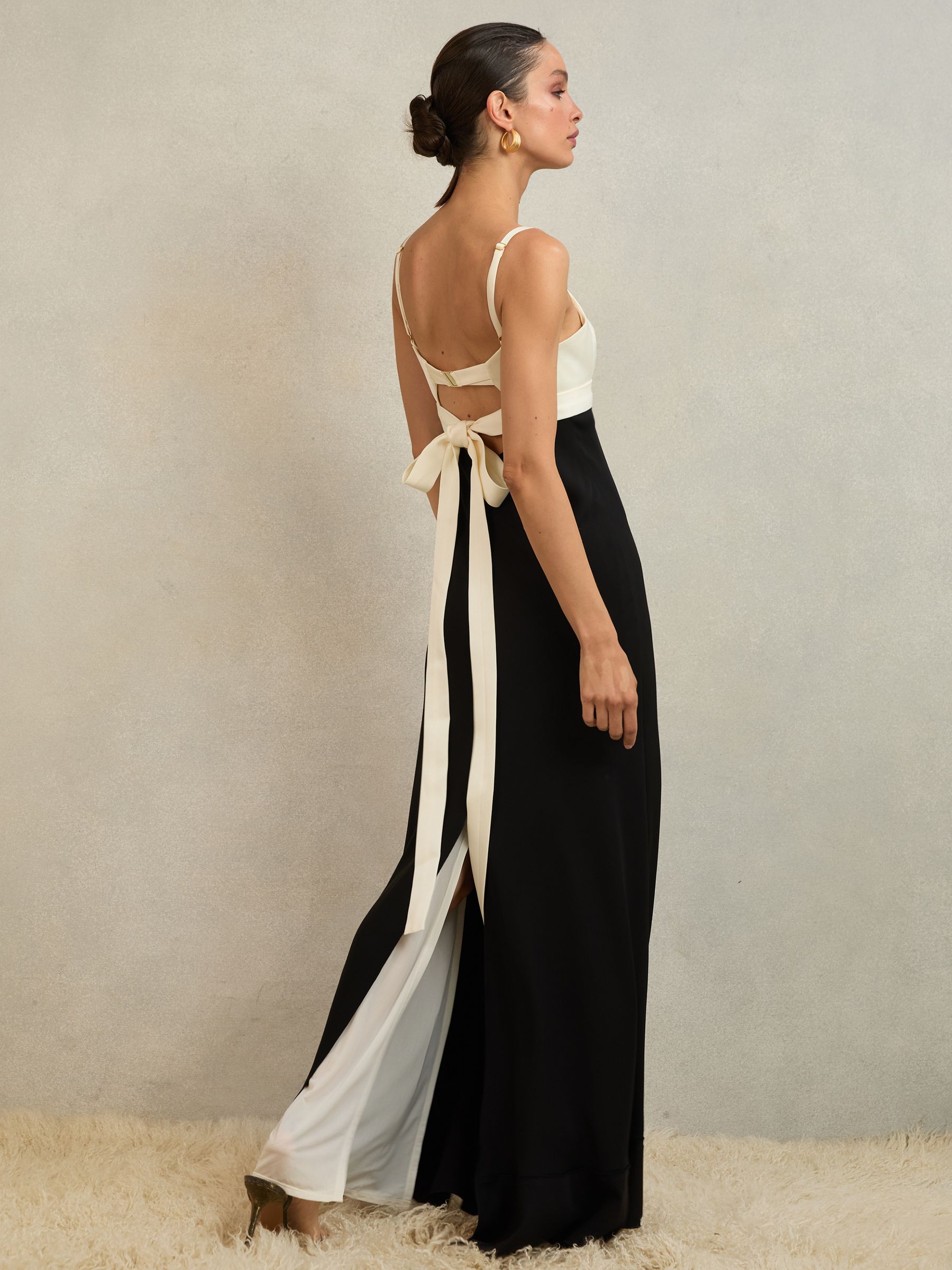 Atelier Colour-Block Maxi Dress in Black - image 5