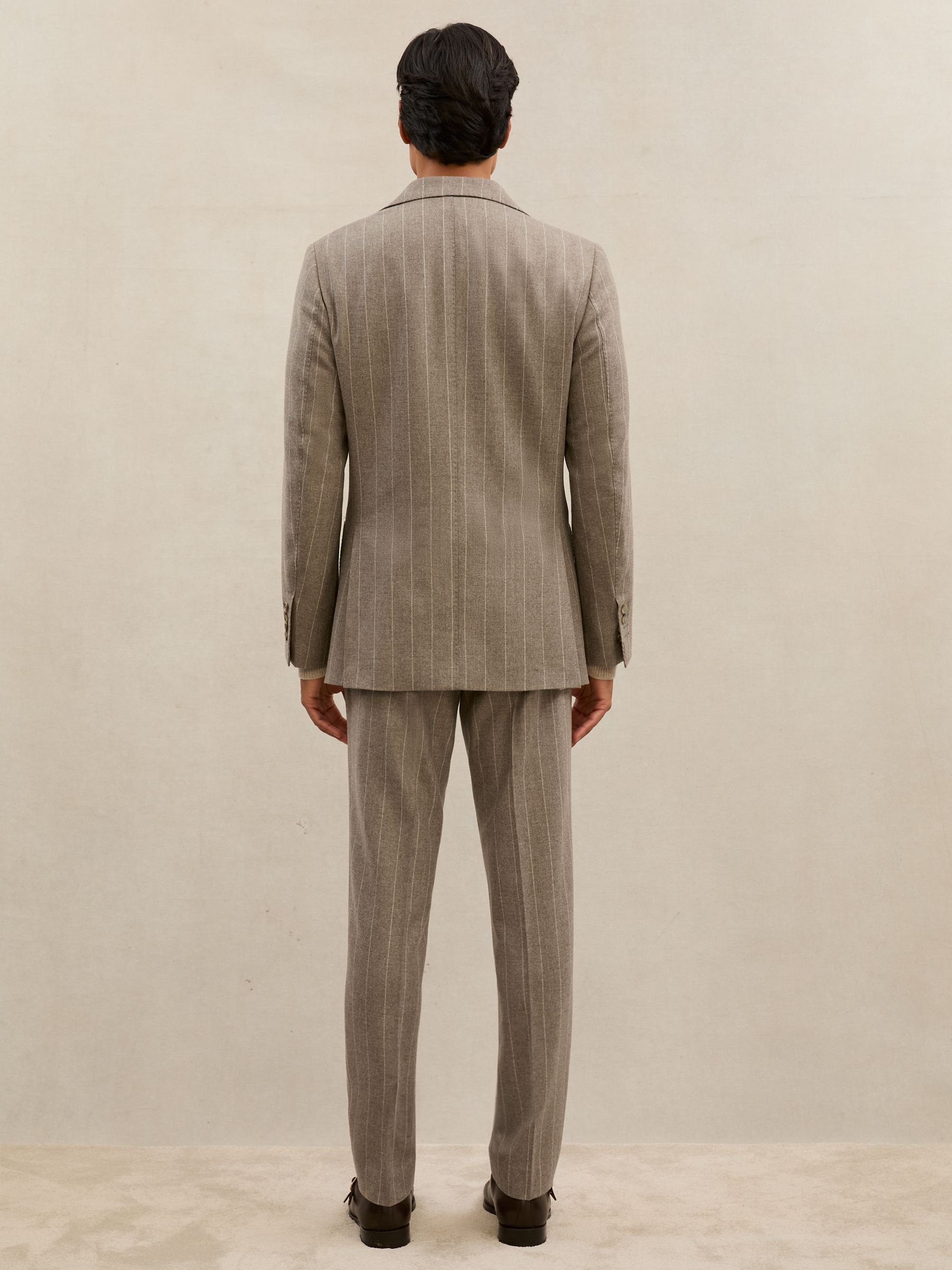 Suit Jacket in Oatmeal Brown - Image 6 of 8