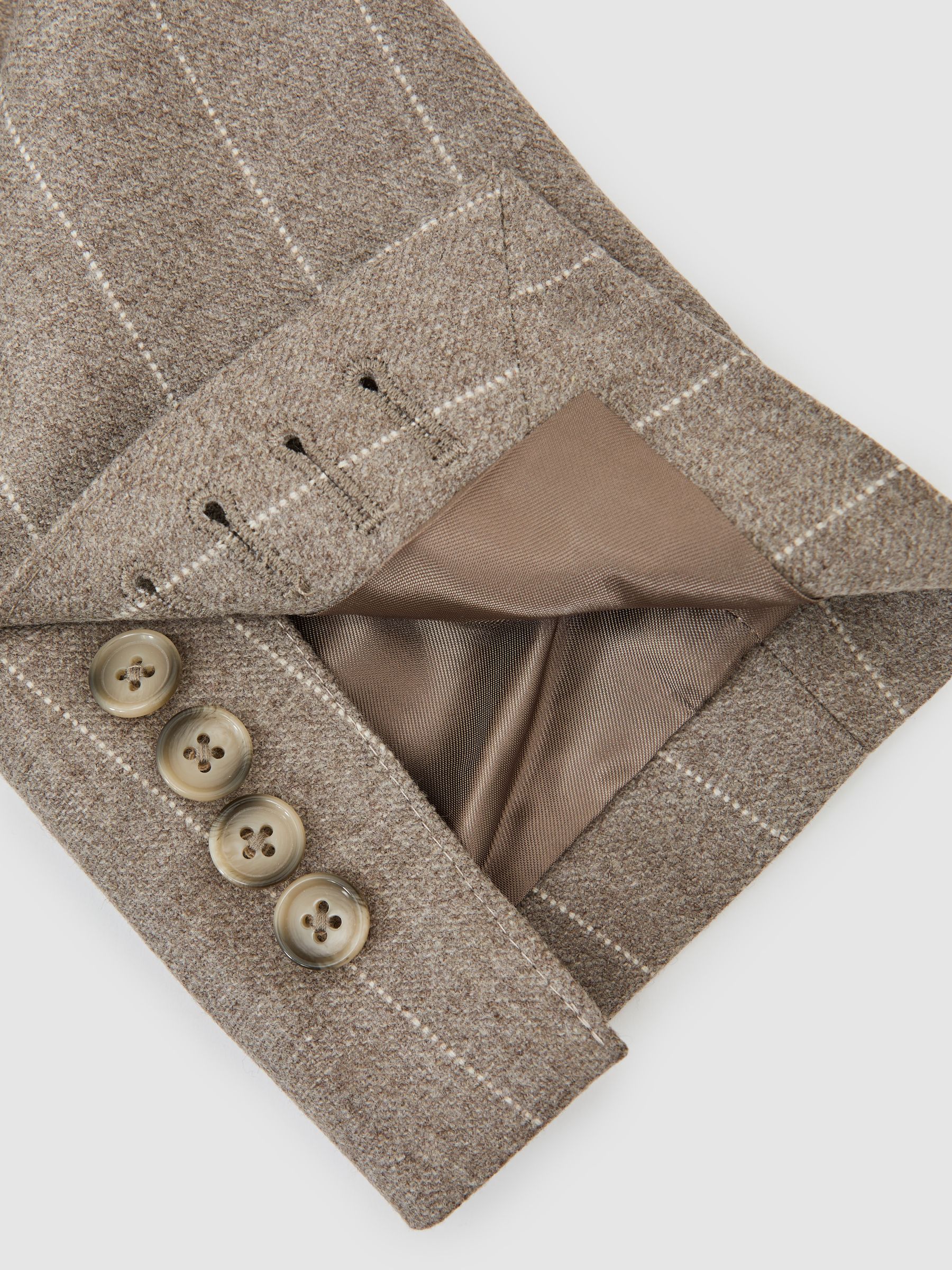 Suit Jacket in Oatmeal Brown - Image 7 of 8
