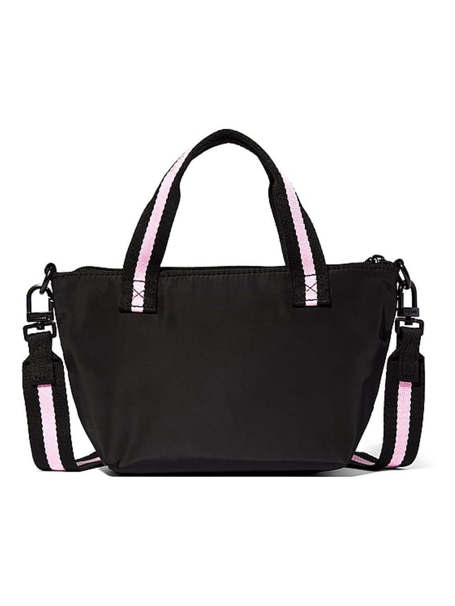 Black Cherry Print Mini Nylon Tote Bag - Image 3 of 3