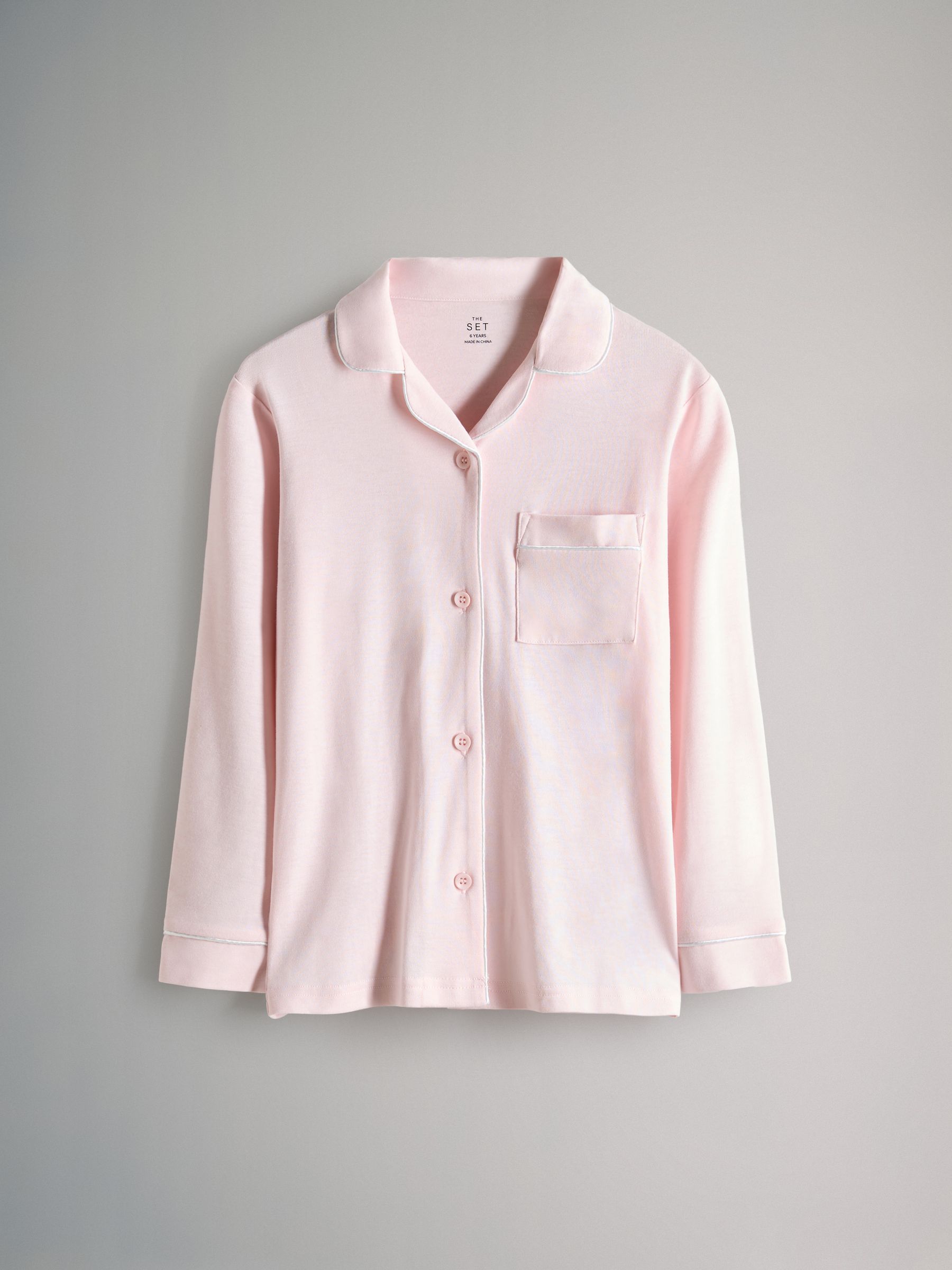 Pink/Cream 2 Pack Long Sleeve Viscose Jersey Pyjamas - Image 2 of 6