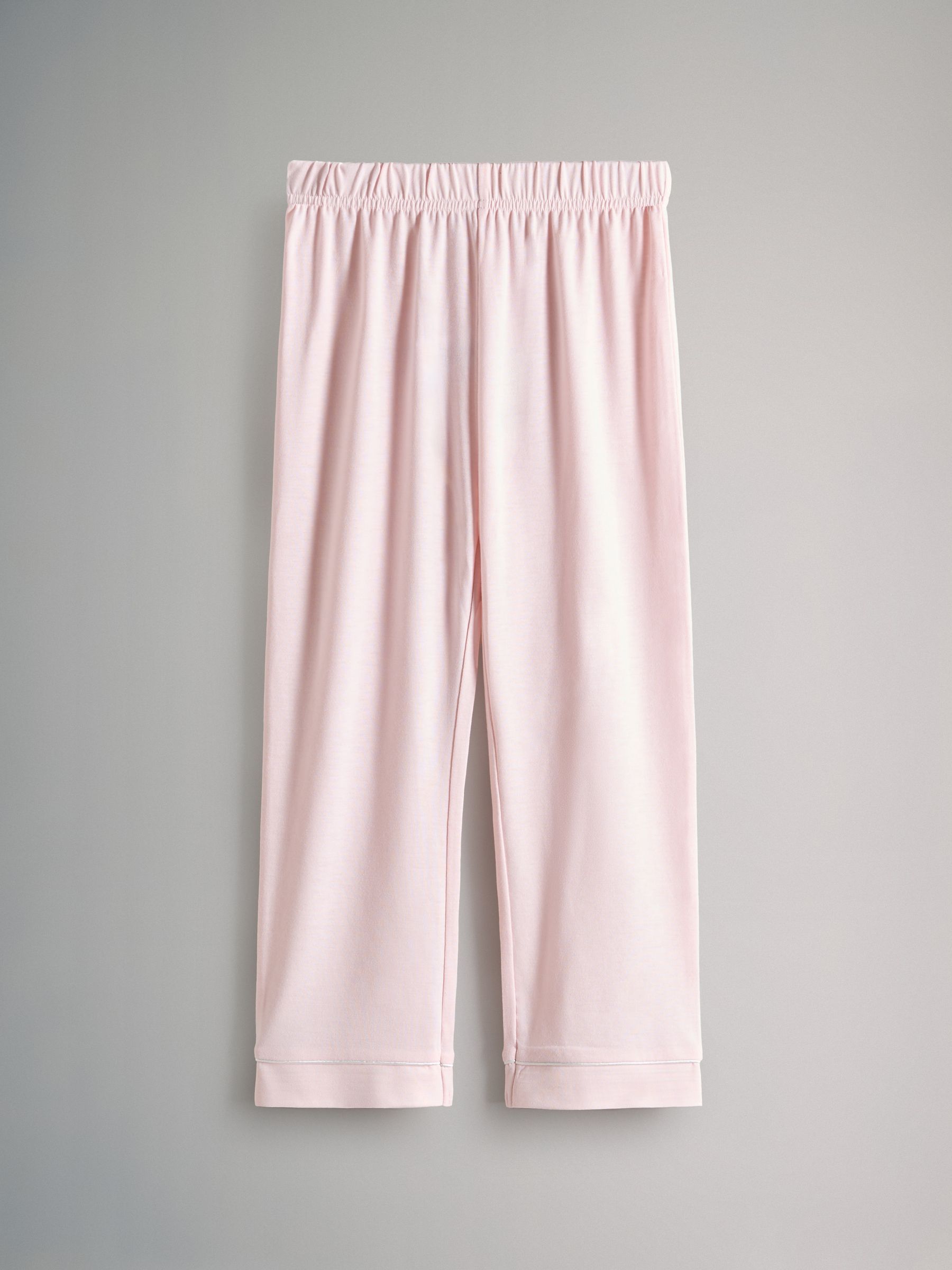 Pink/Cream 2 Pack Long Sleeve Viscose Jersey Pyjamas - Image 3 of 6