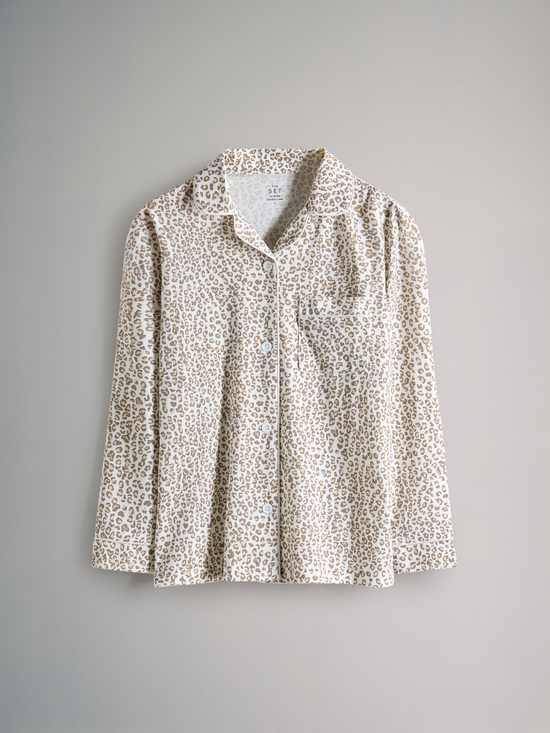 Pink/Cream 2 Pack Long Sleeve Viscose Jersey Pyjamas - Image 5 of 6