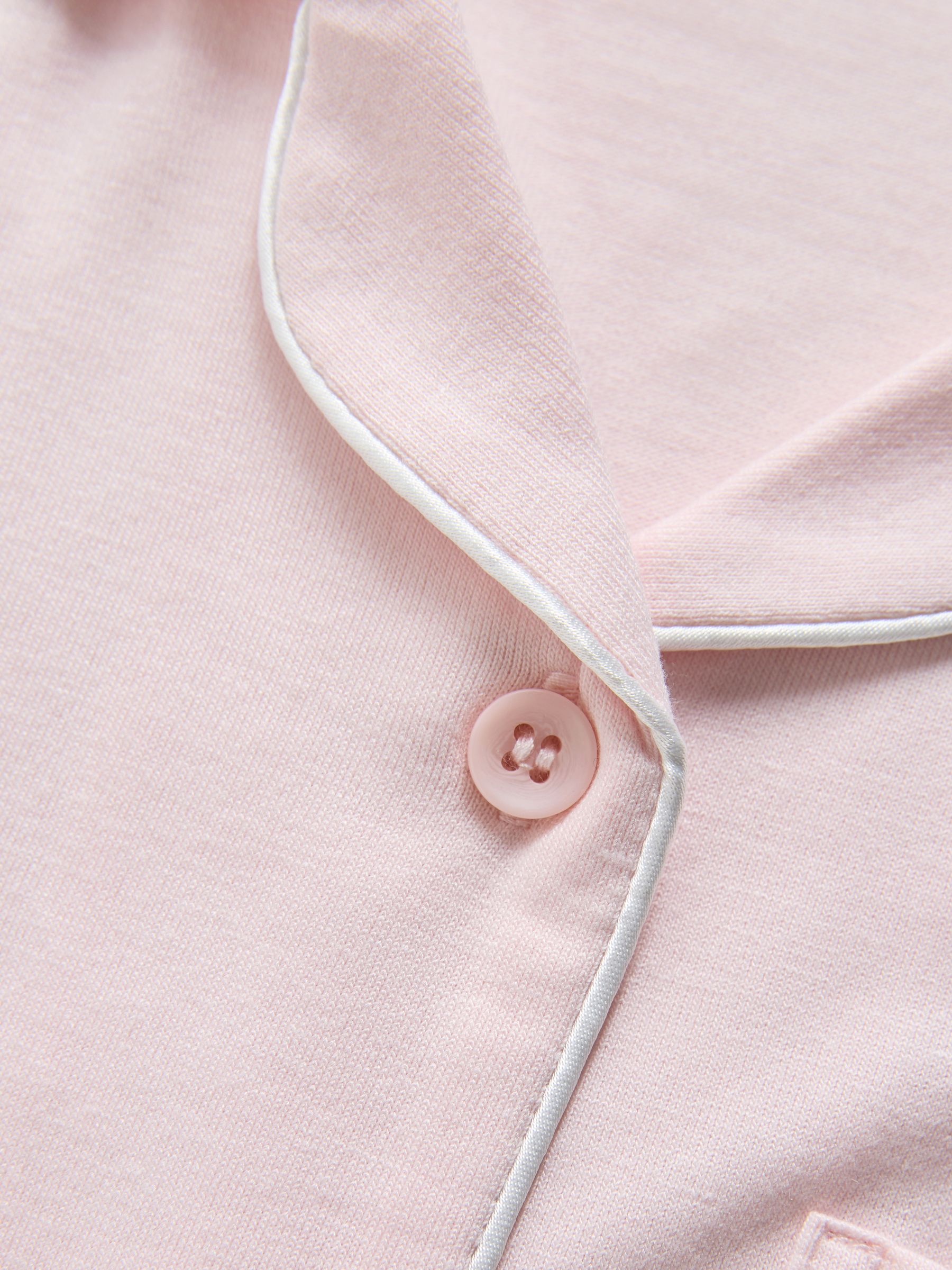 Pink/Cream 2 Pack Long Sleeve Viscose Jersey Pyjamas - Image 6 of 6