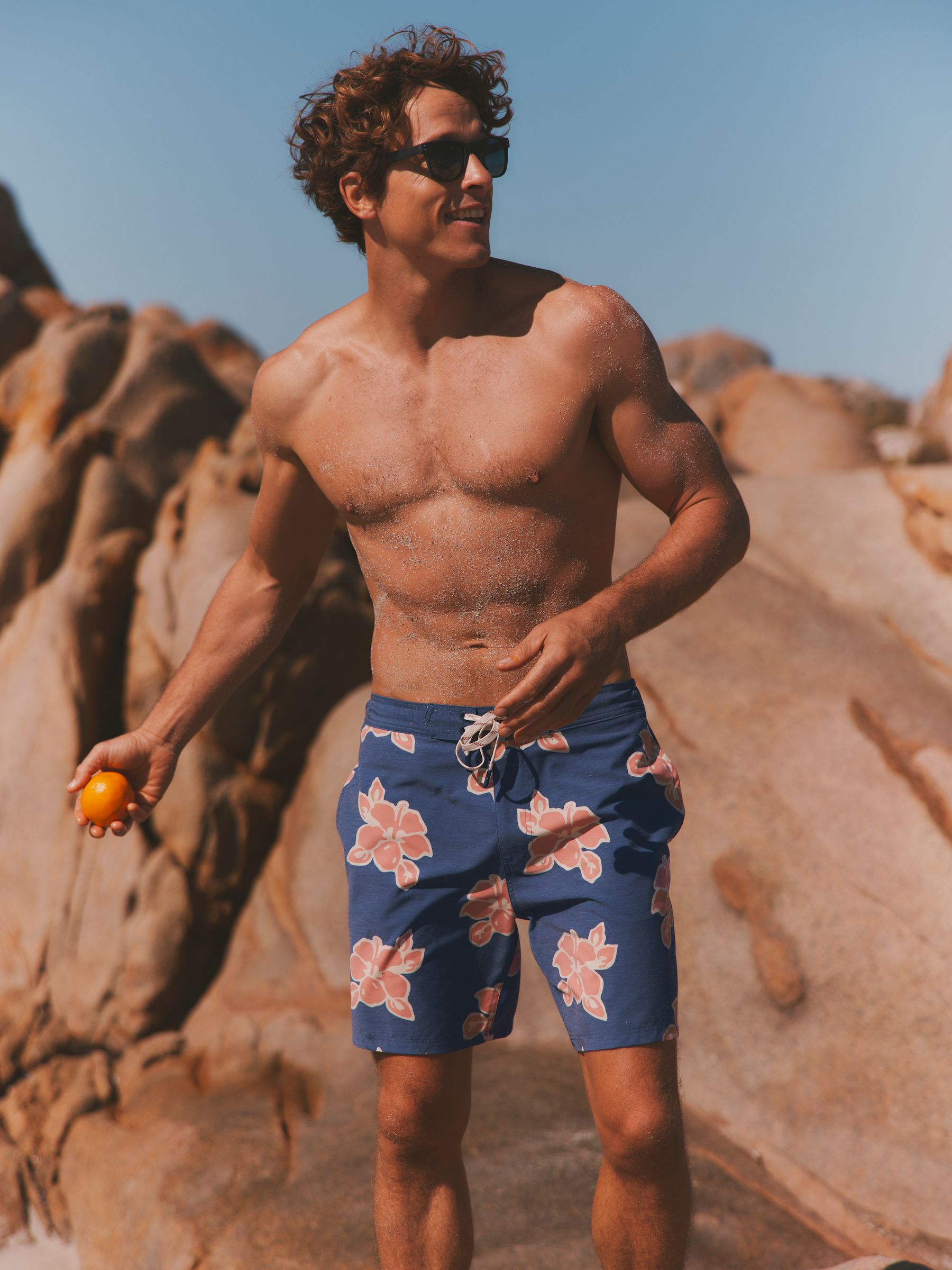 Navy Floral Board Short - Image 4 of 6