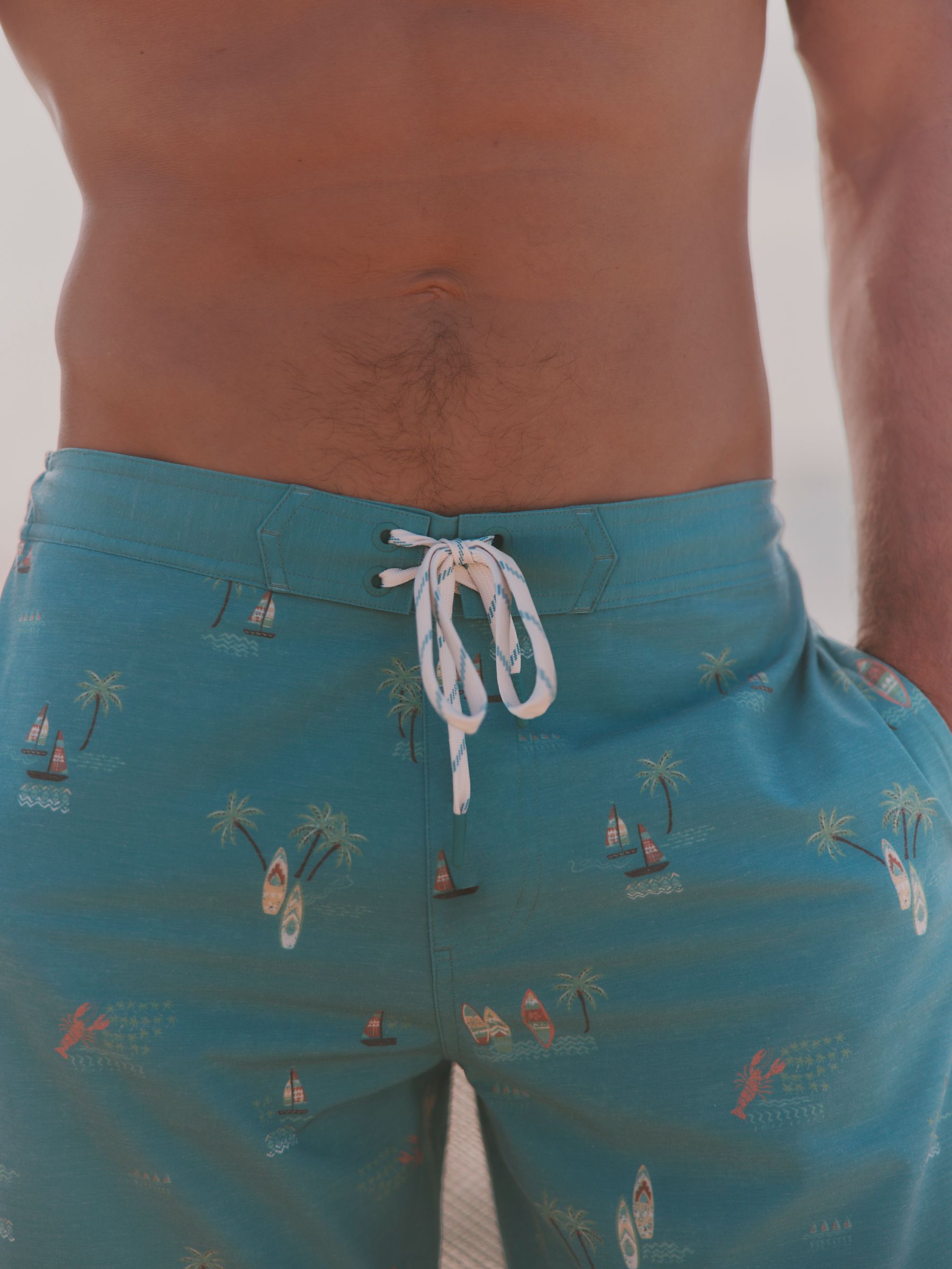 Teal Blue Lobster Board Short - Image 4 of 6