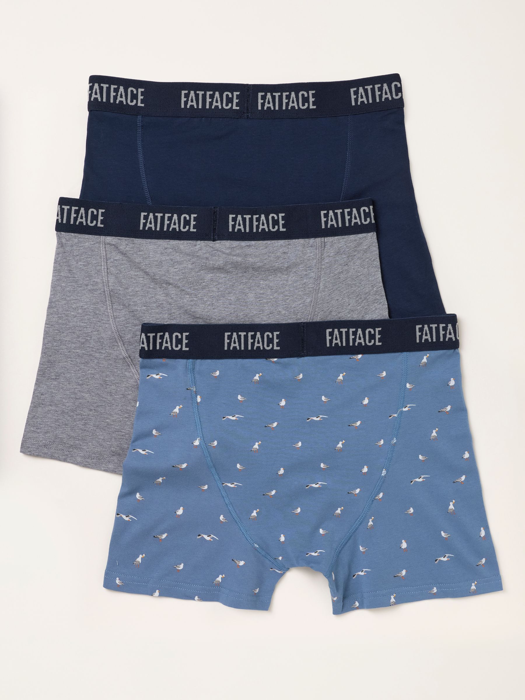 Teal Blue 3 Pack Seagull Boxers - Image 2 of 3