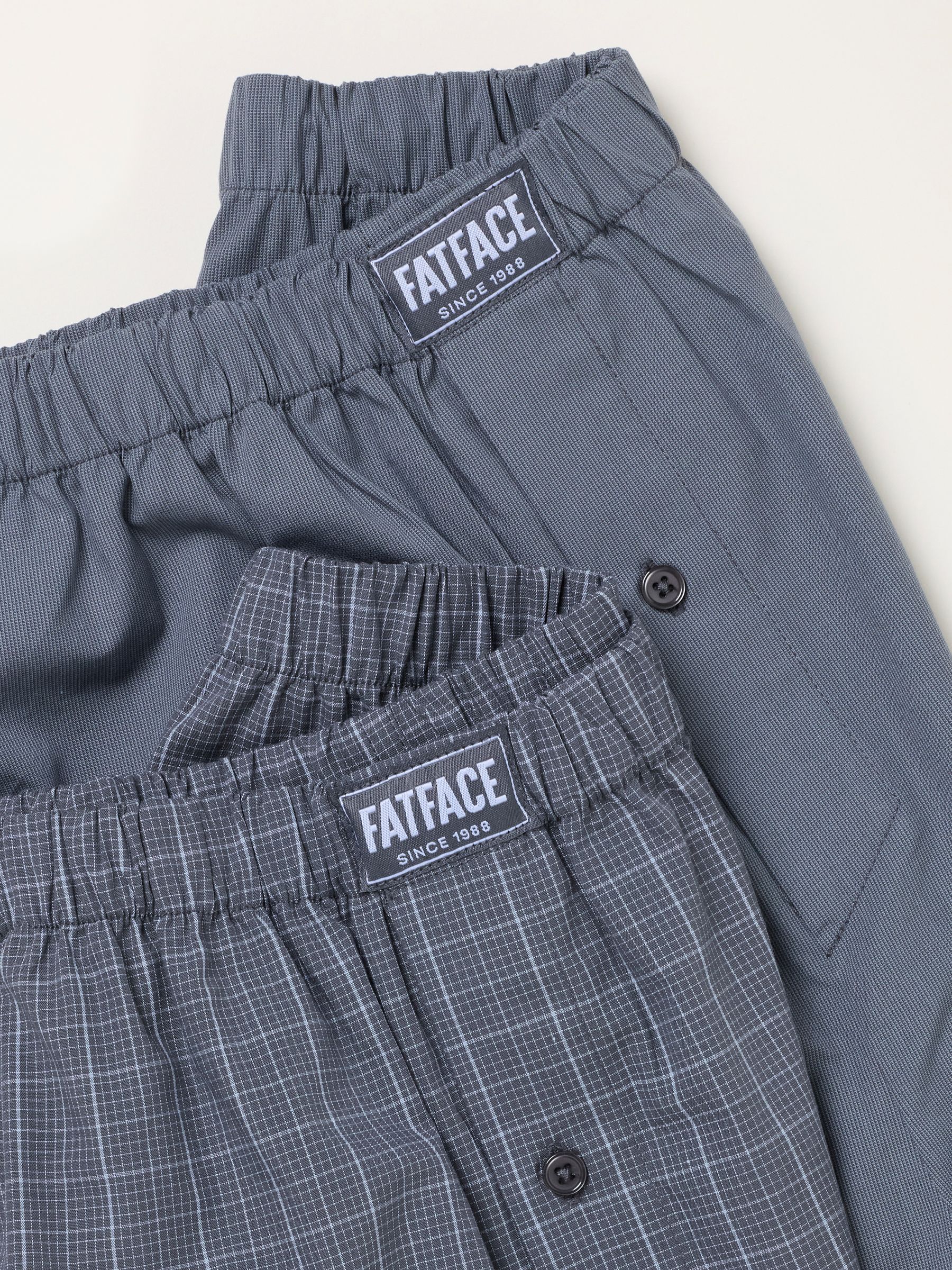 Grey 2 Pack Woven Boxers - Image 3 of 3