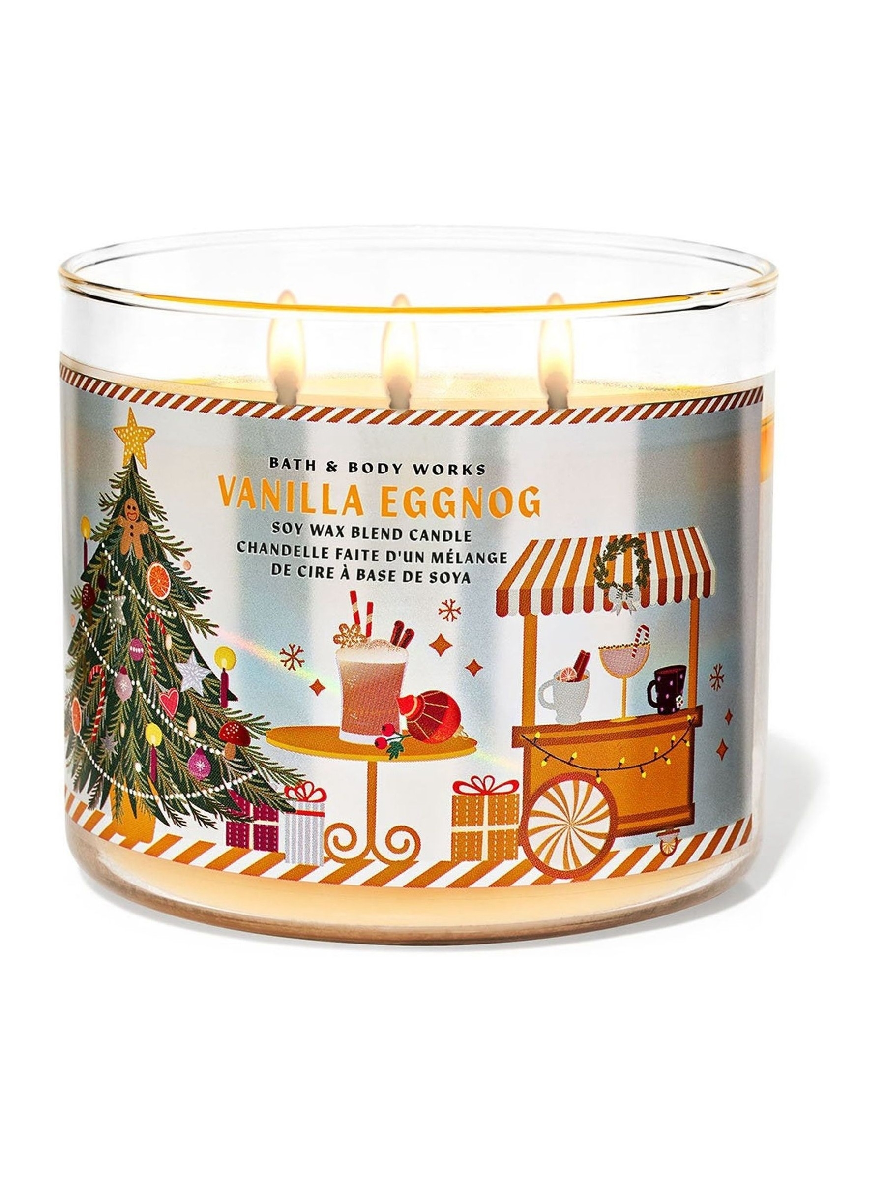 Vanilla Eggnog 3-Wick Candle 411g - Image 1 of 1