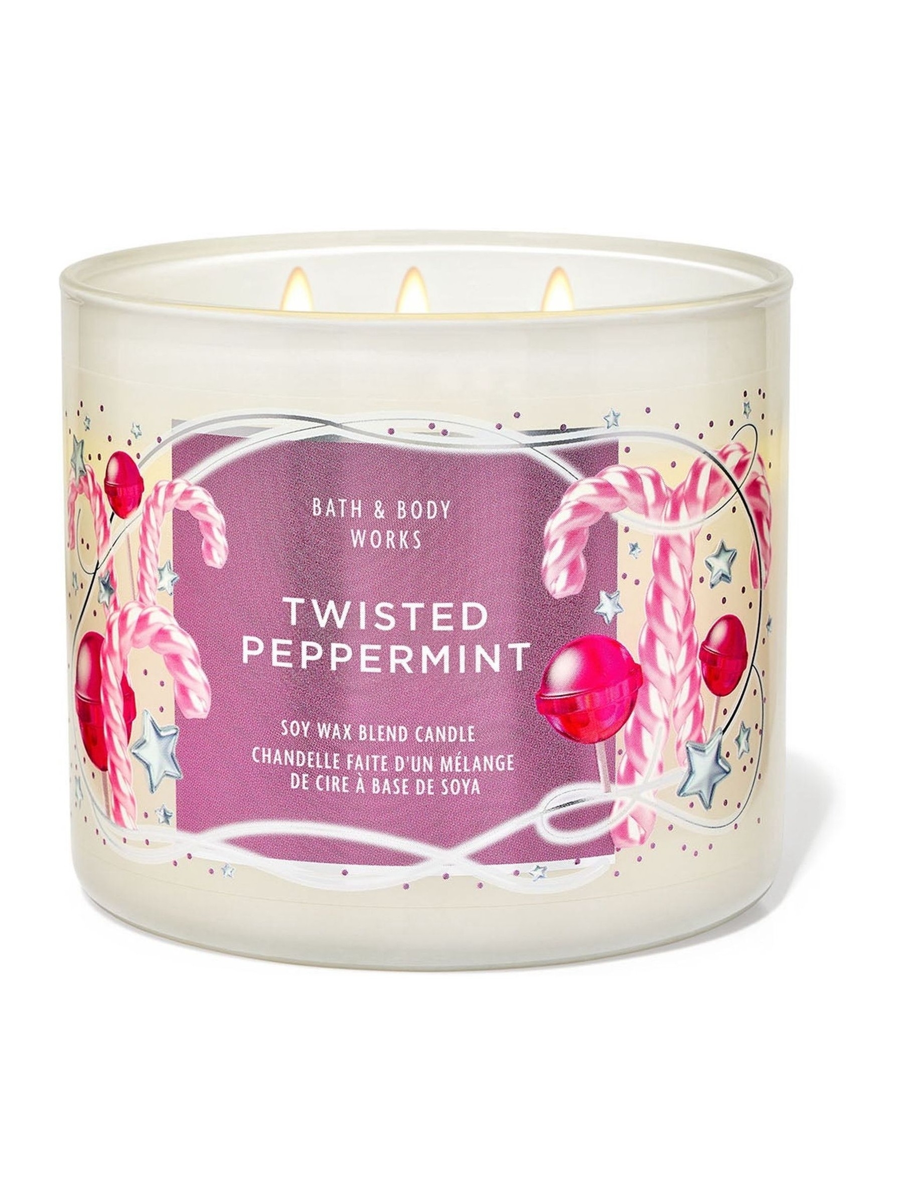 Twisted Peppermint 3-Wick Candle 411g - Image 1 of 1 Twisted Peppermint 3-Wick Candle 411g - Image 1 of 1