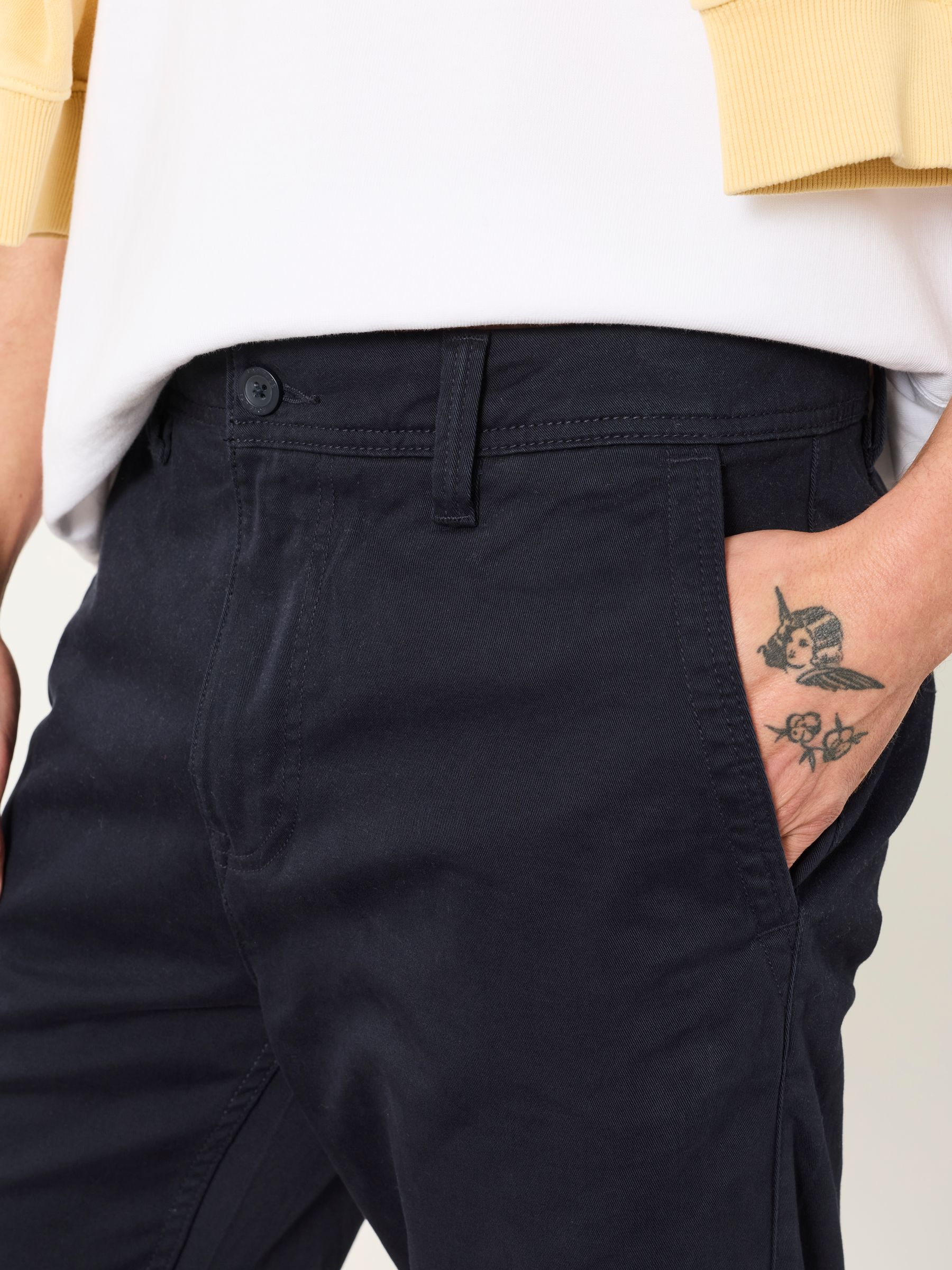 Carbis Navy Straight Fit Chinos - Image 3 of 5