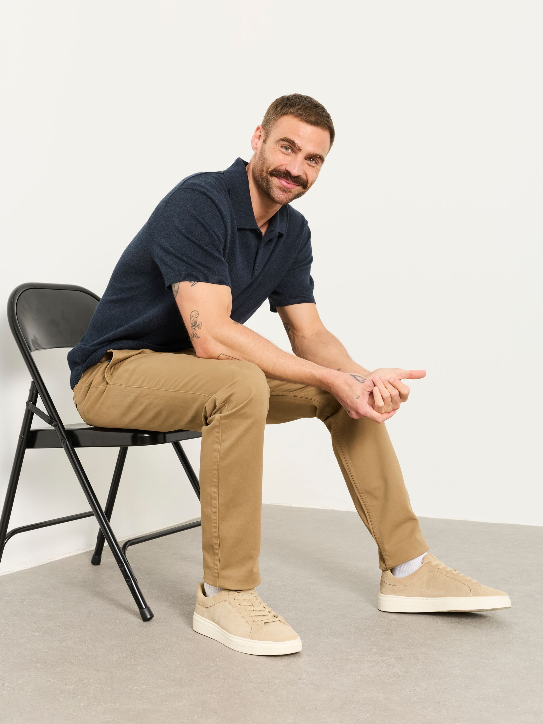 Carbis Natural Straight Fit Chinos - Image 5 of 7