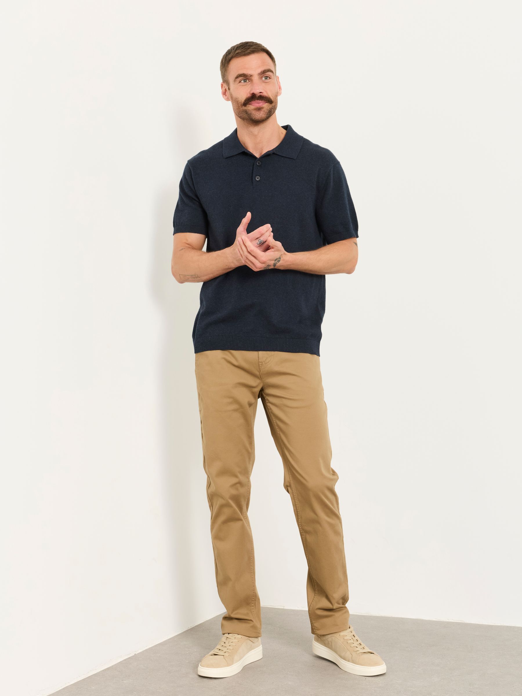 Carbis Natural Straight Fit Chinos - Image 6 of 7