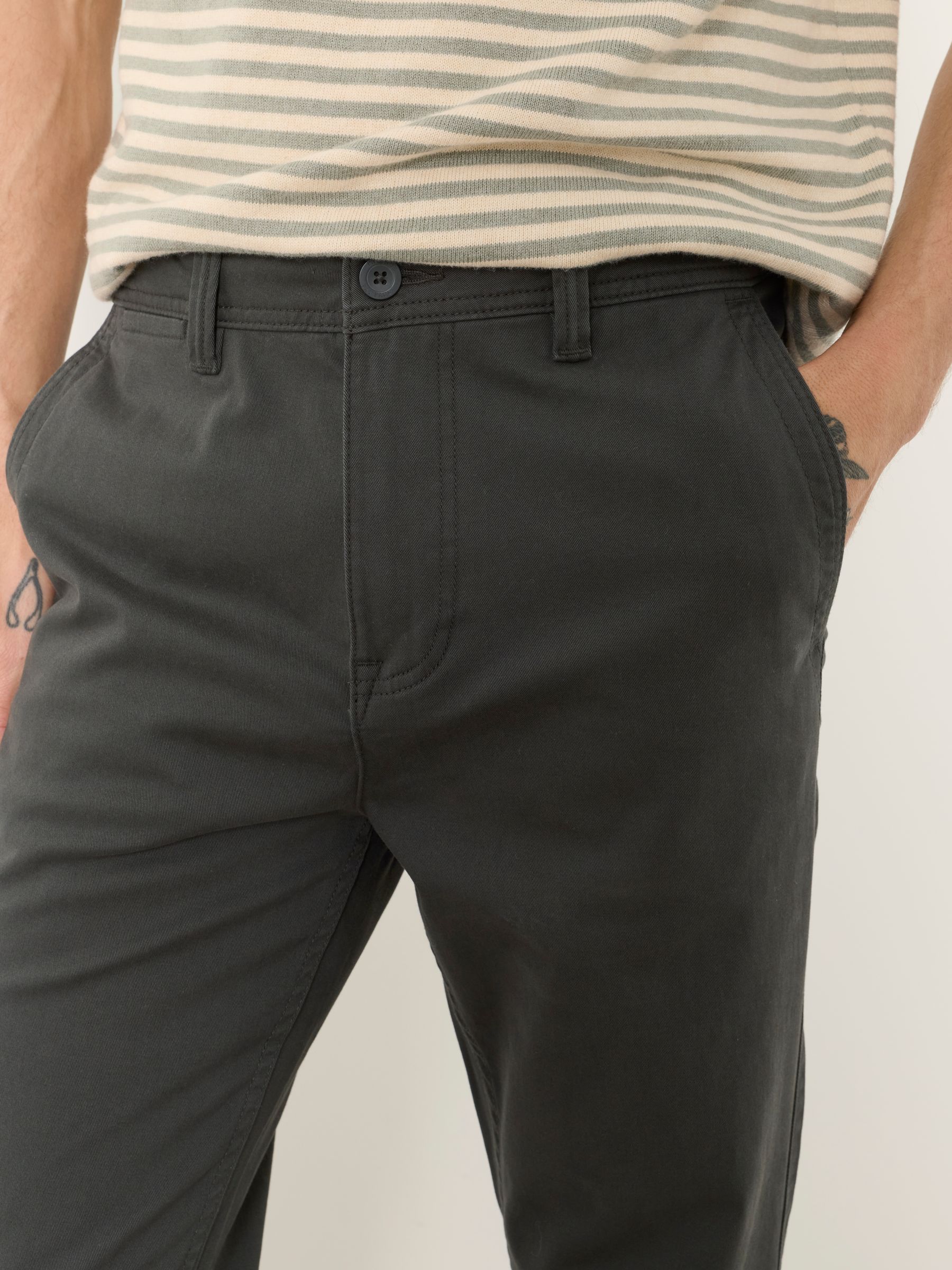 Carbis Grey Straight Fit Chinos - Image 3 of 6