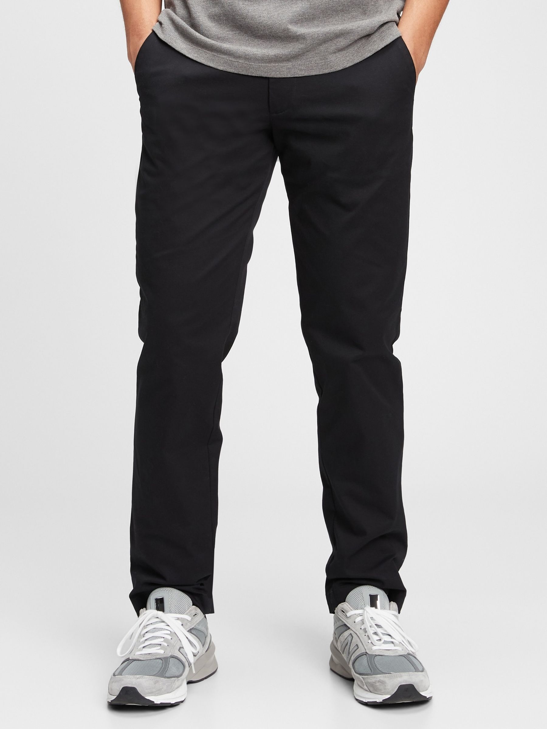Black Straight Fit Modern Chinos - Image 1 of 1