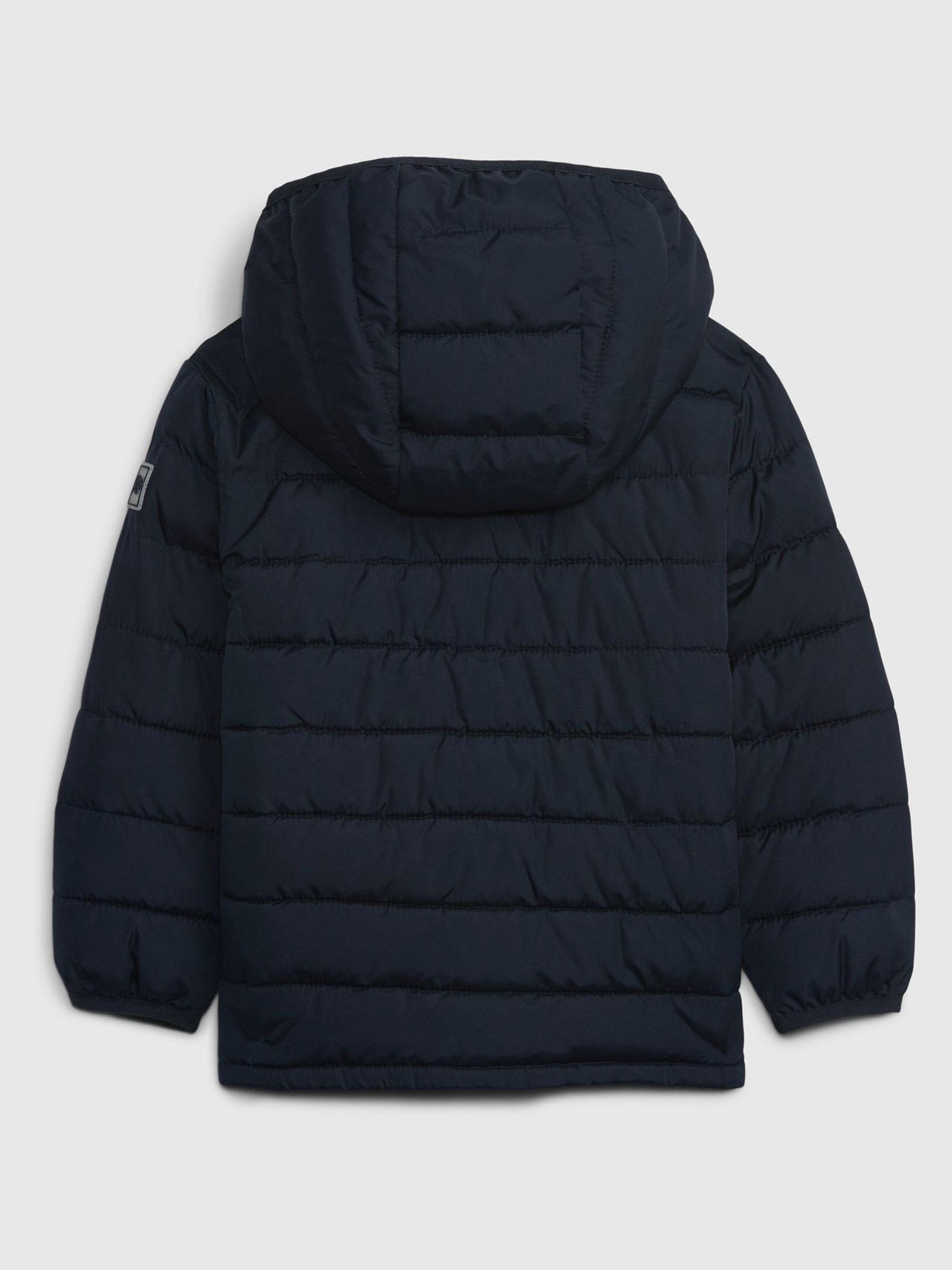 Blue Water Resistant Recycled Lightweight Puffer Jacket (12mths-5yrs) - Image 2 of 2