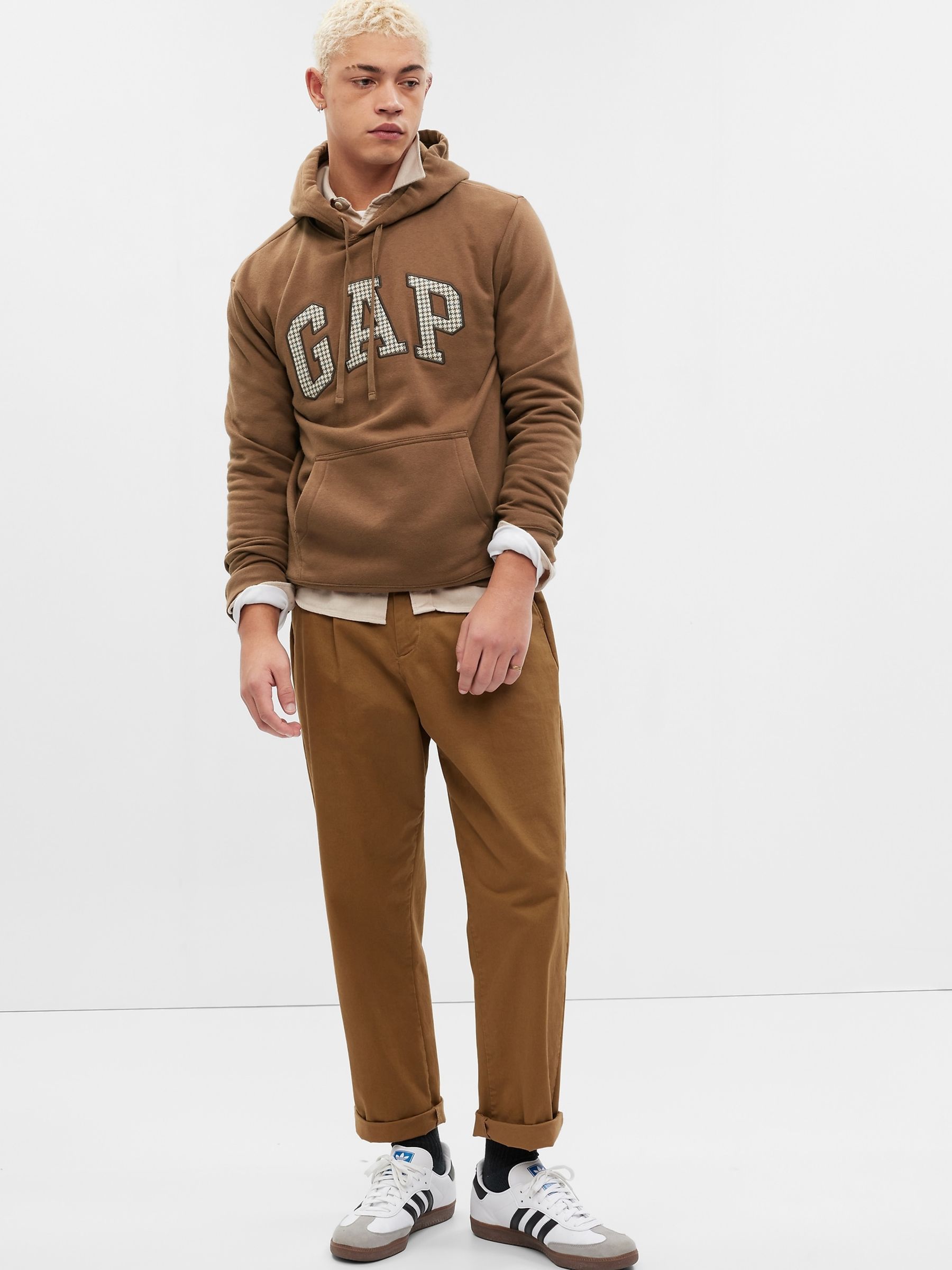 Brown Logo Fleece Hoodie - Image 1 of 1
