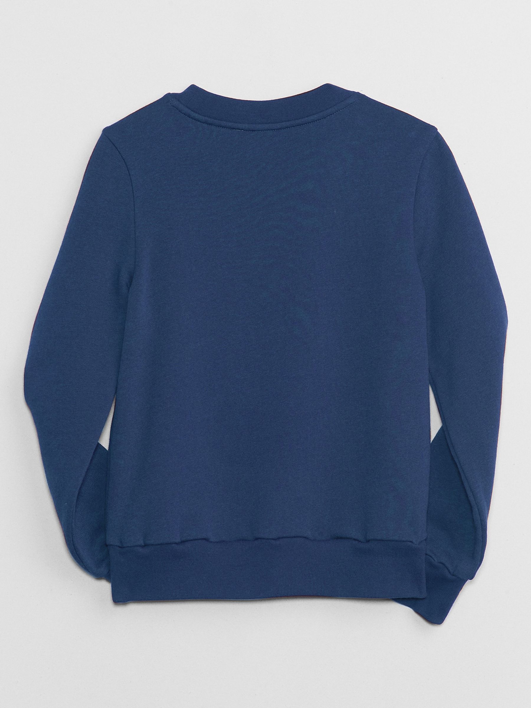 Blue Metallic Logo Long Sleeve Crew Neck Sweatshirt (4-13yrs) - Image 2 of 3