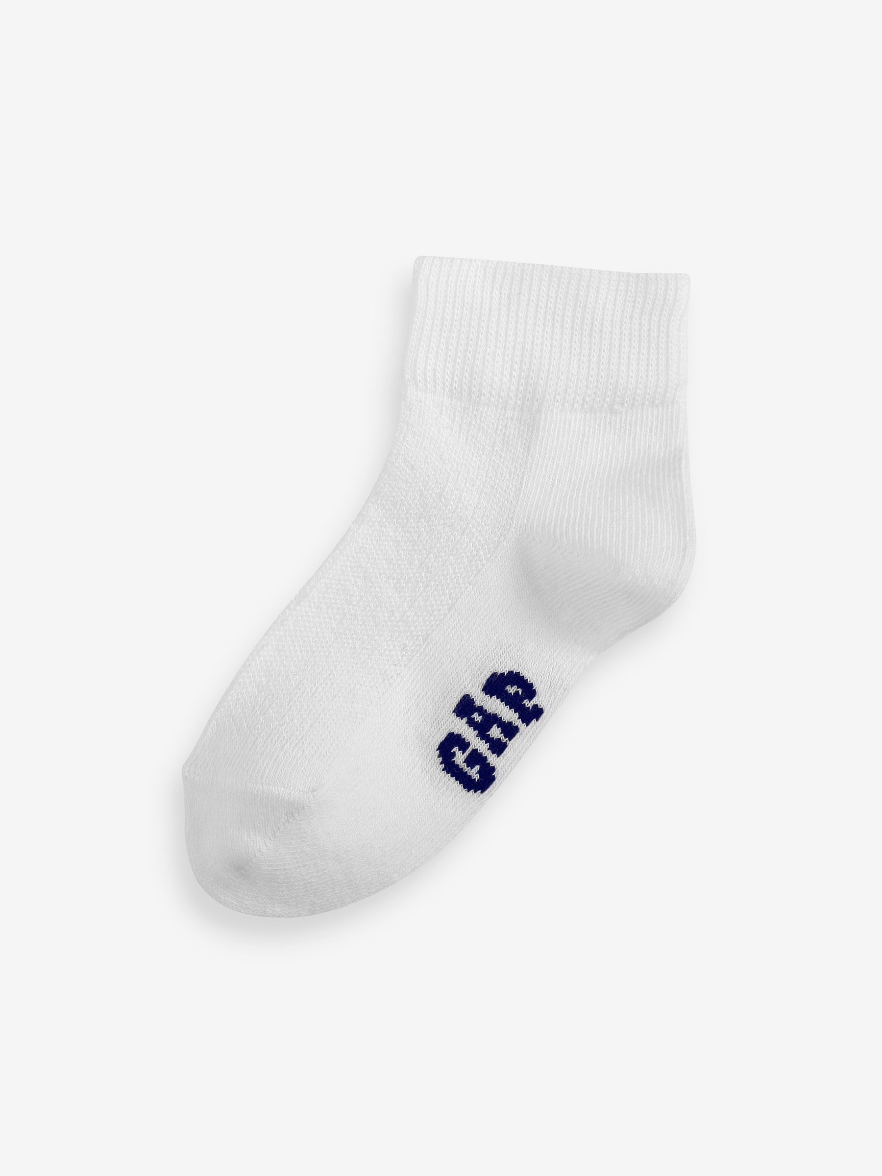 Grey Kids 3 Pack Quarter Crew Socks - Image 2 of 5