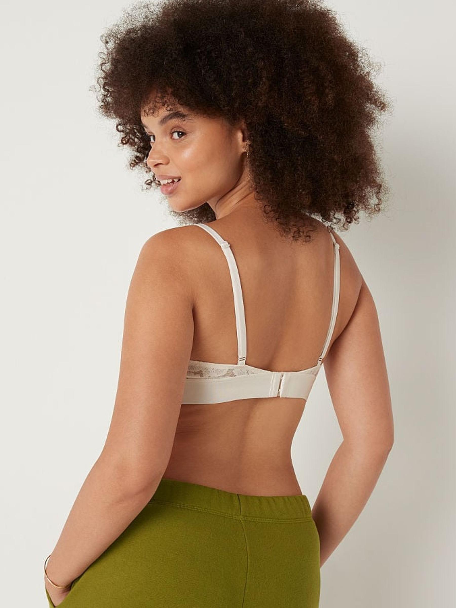 Coconut White Regular Cup Lace Unlined Triangle Bralette - Image 2 of 5