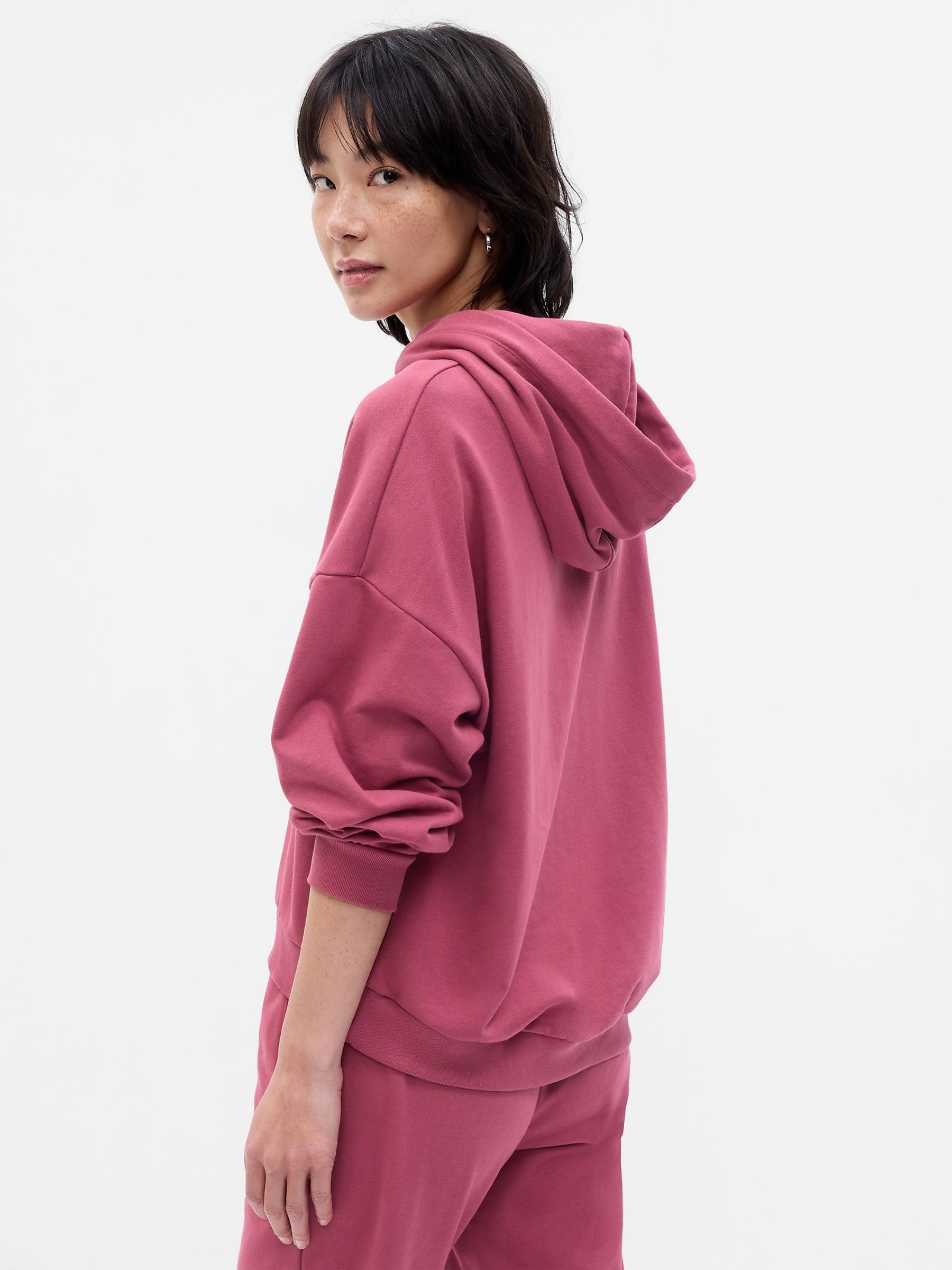Pink Vintage Soft Arch Logo Long Sleeve Hoodie - Image 2 of 2