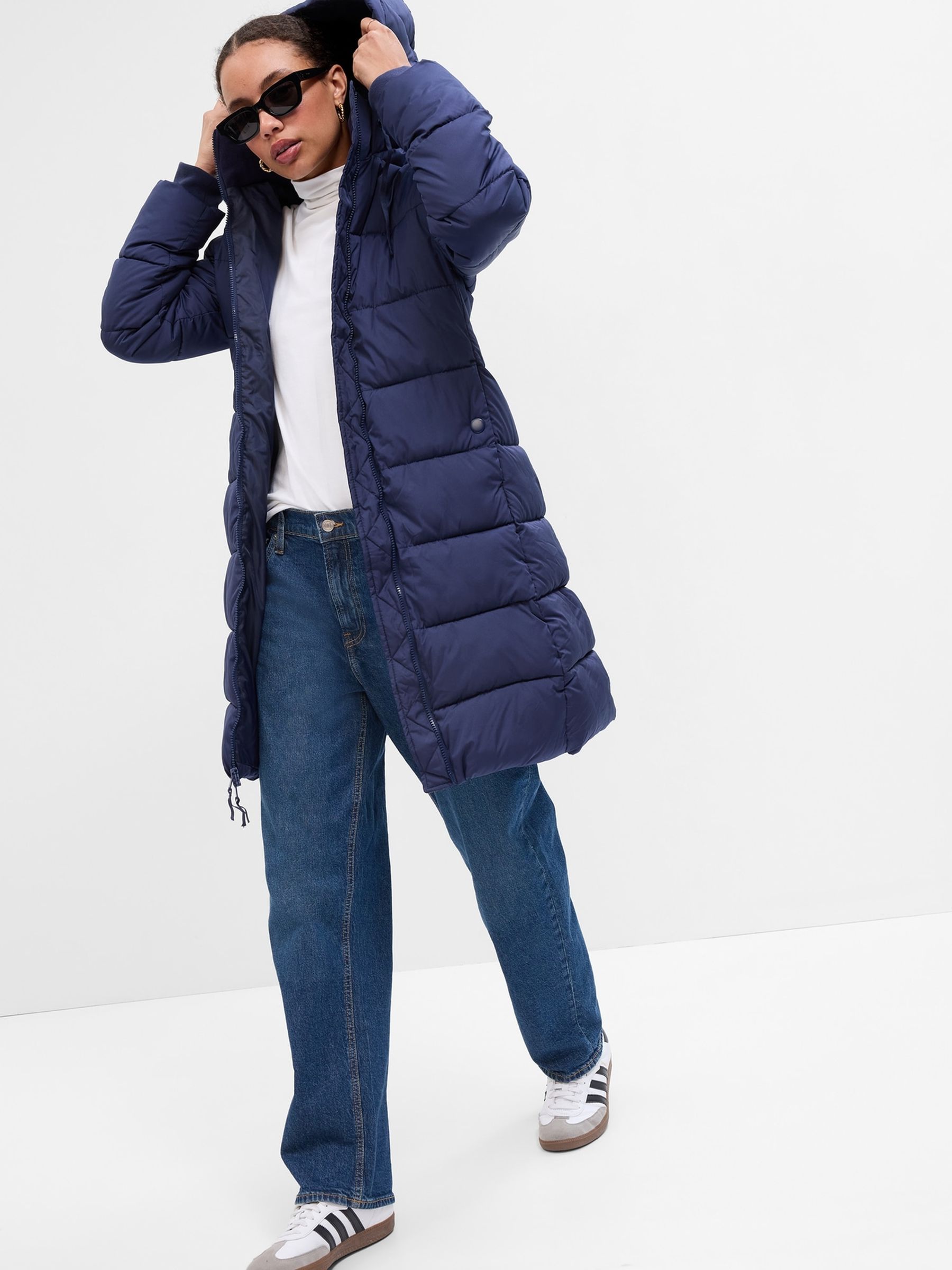 Blue ColdControl Long Puffer Coat - Image 1 of 2