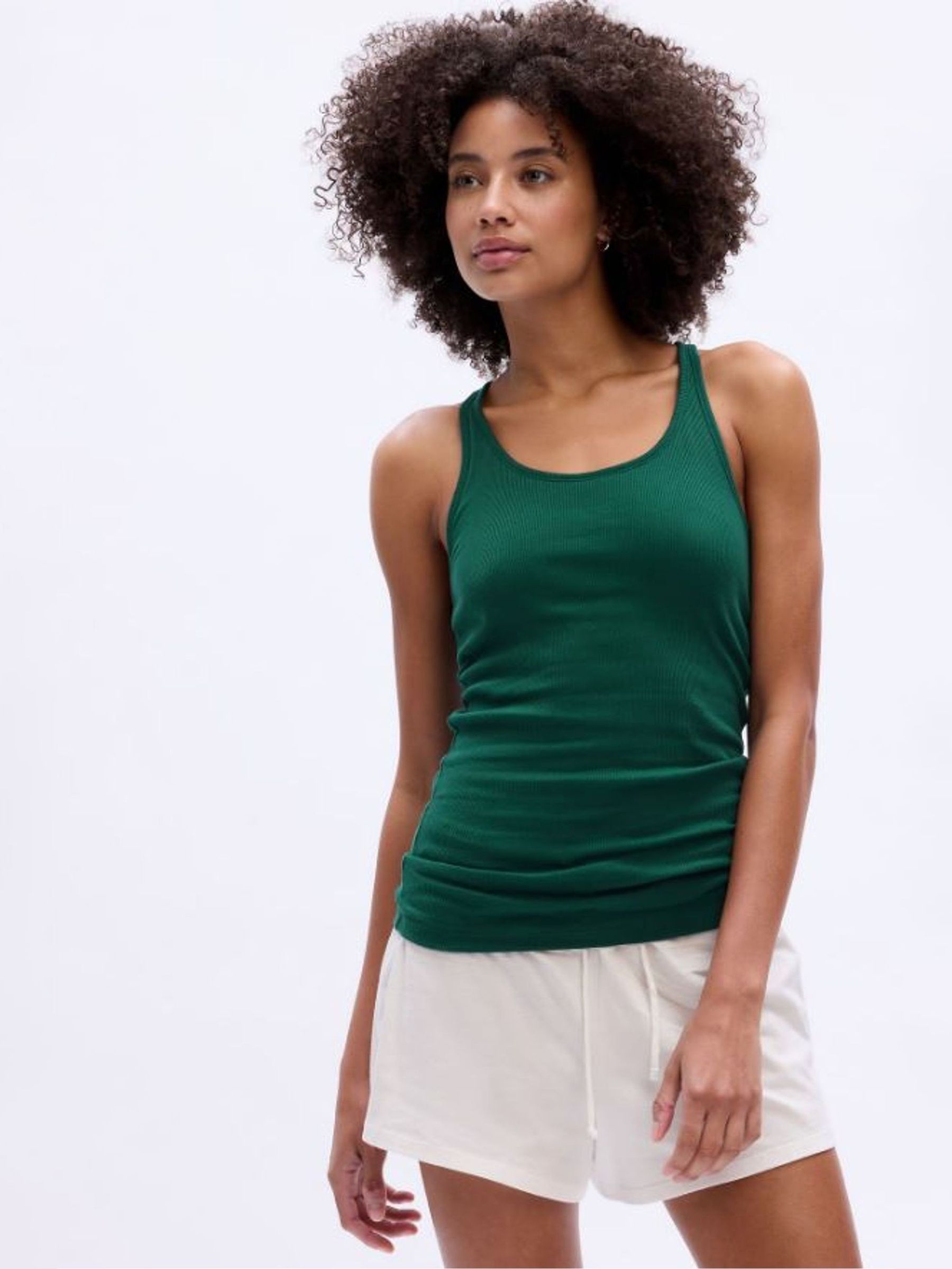 Green Ribbed Support Vest - Image 1 of 1