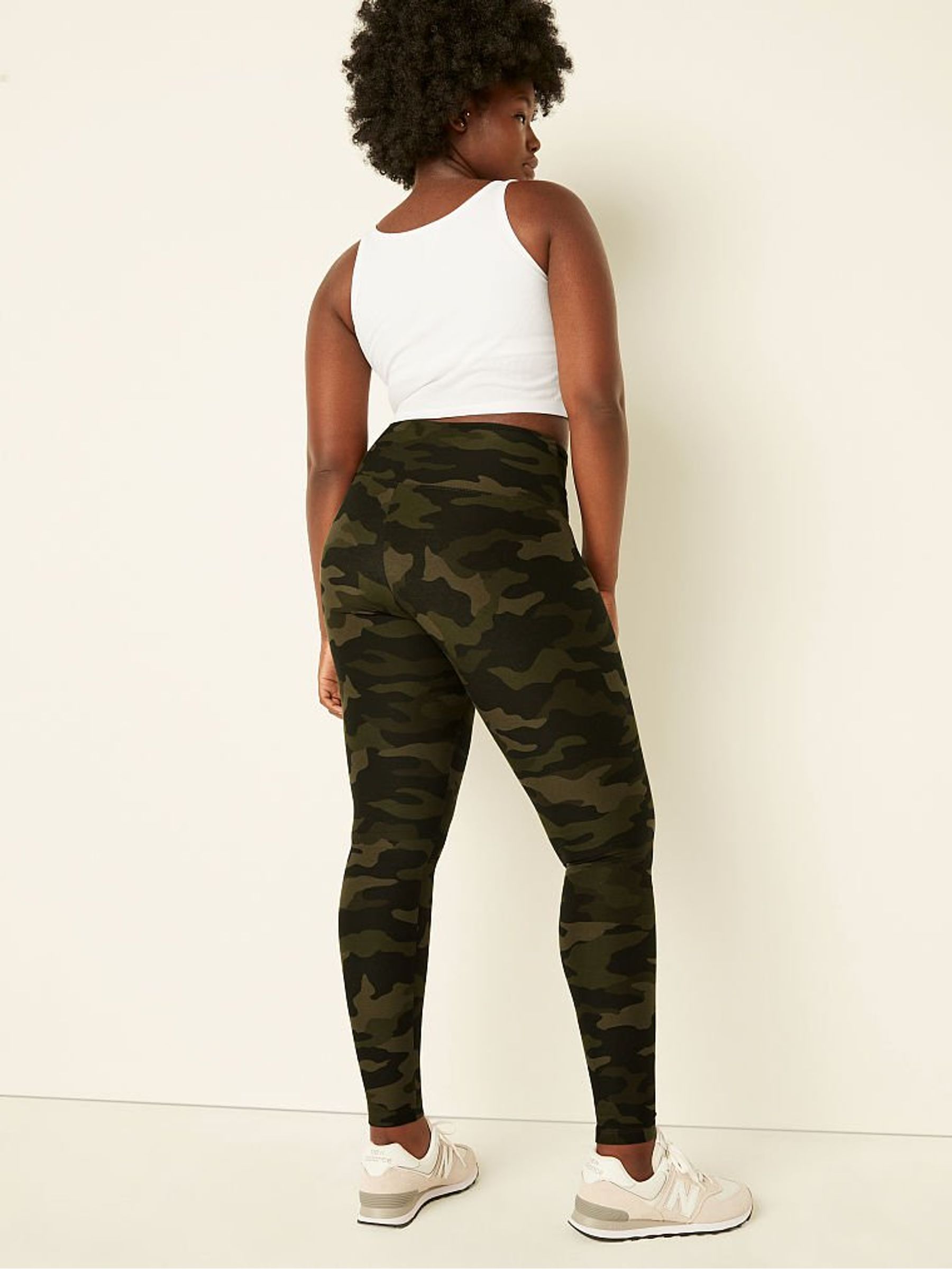 Carbide Camo With Script Cotton High Waist  Leggings - Image 2 of 4