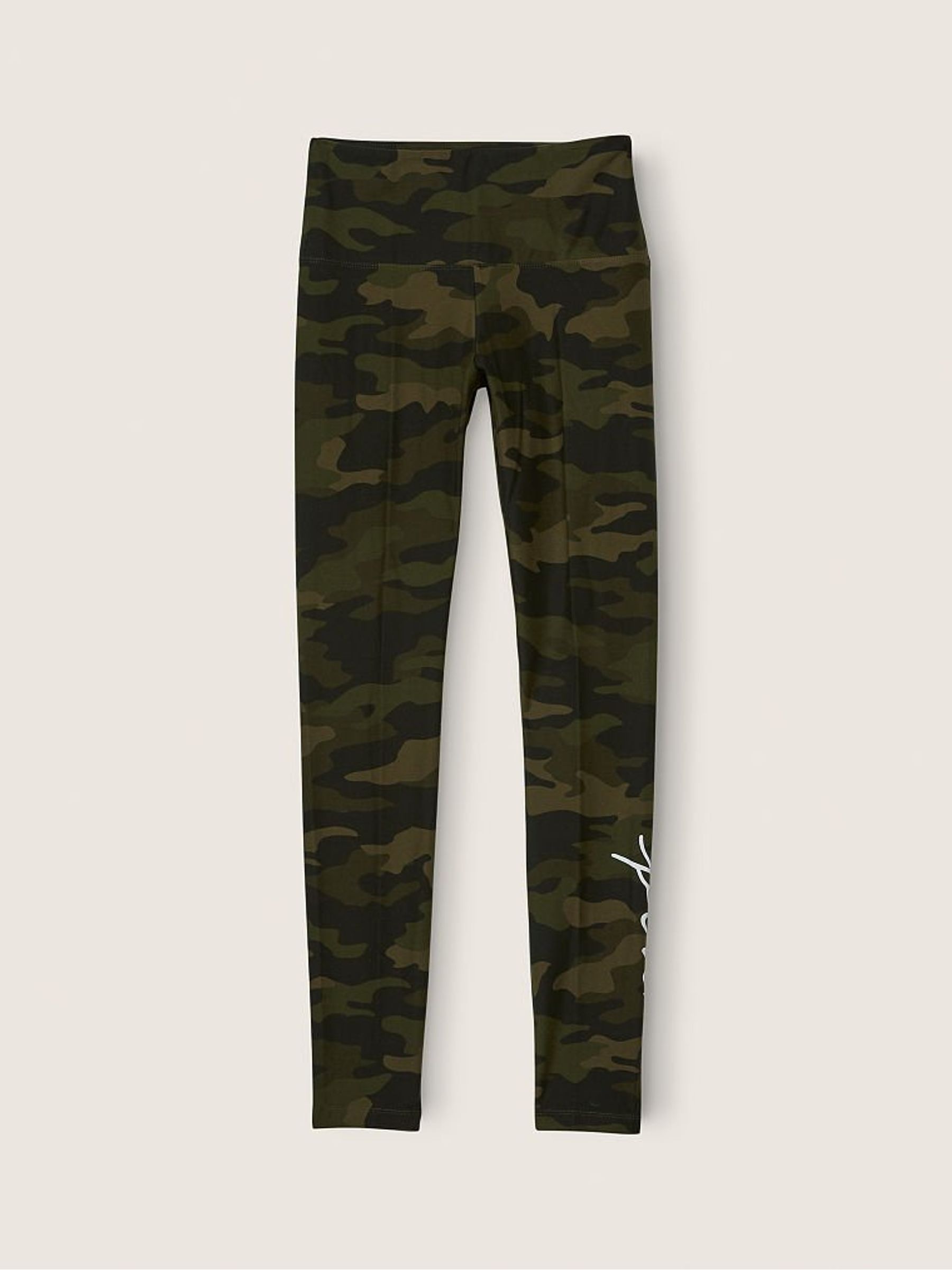 Carbide Camo With Script Cotton High Waist  Leggings - Image 4 of 4