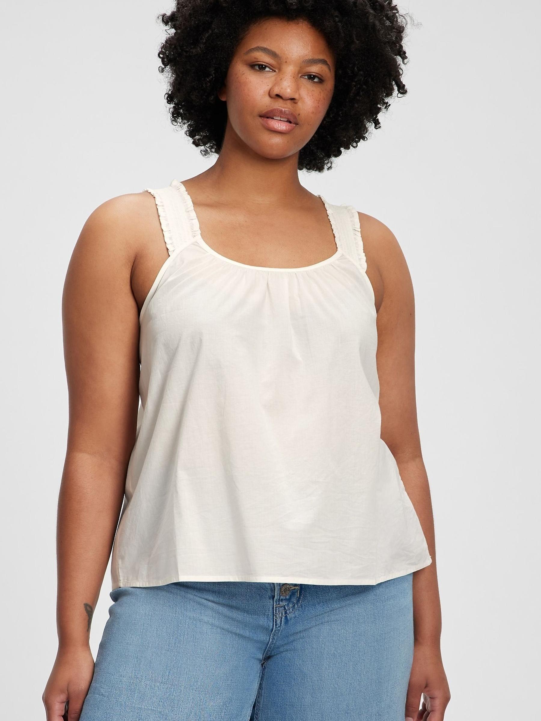 Smocked-Strap Top - Image 1 of 4