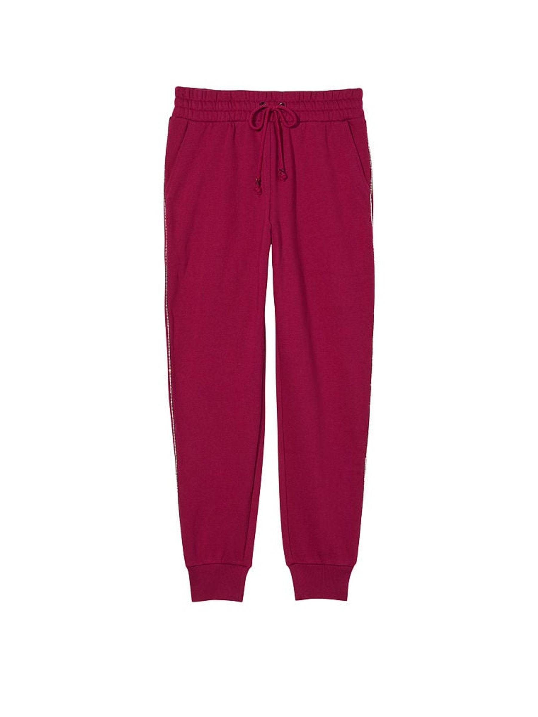 Claret Red Graphic Red Fleece Jogger - Image 3 of 3