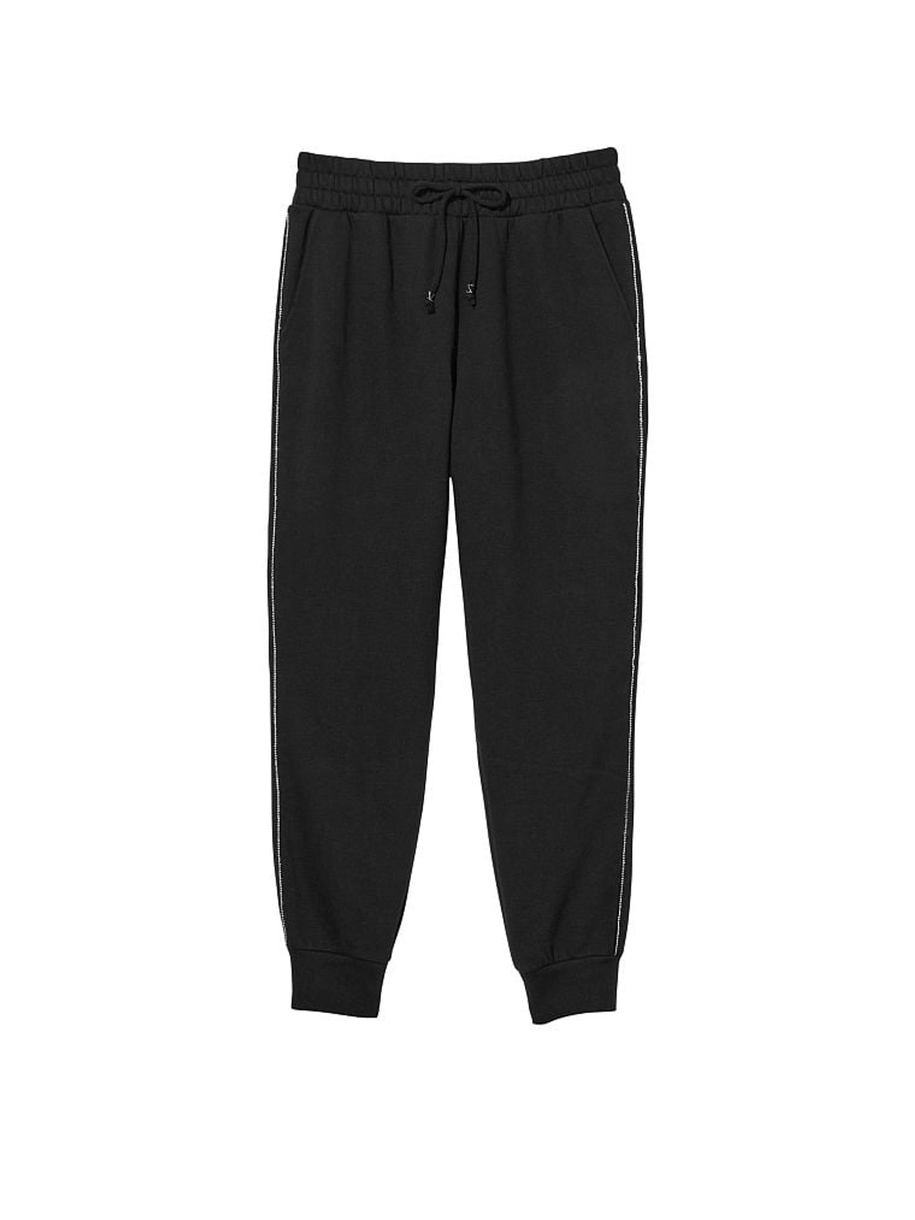 Graphic Pure Black Fleece Jogger - Image 3 of 3
