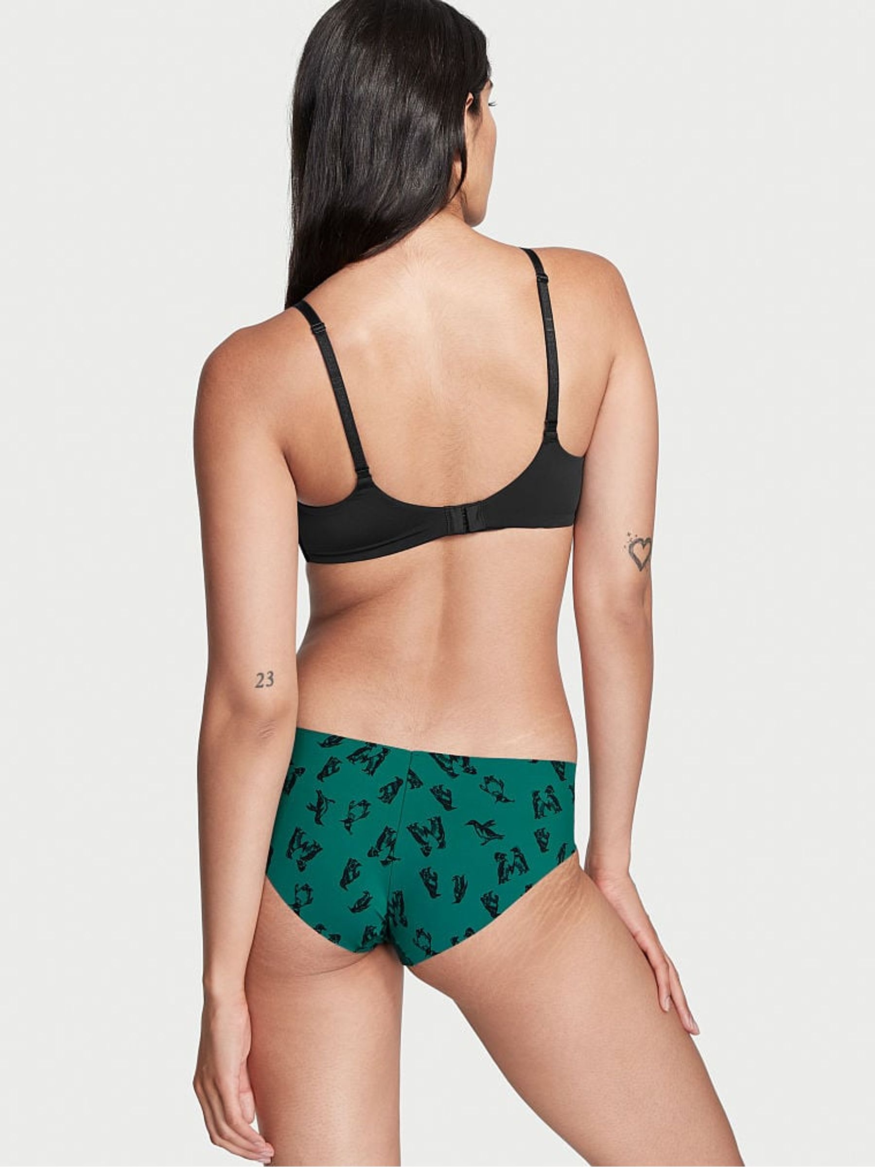 Green Festive Penguins NoShow Hiphugger Knickers - Image 2 of 3