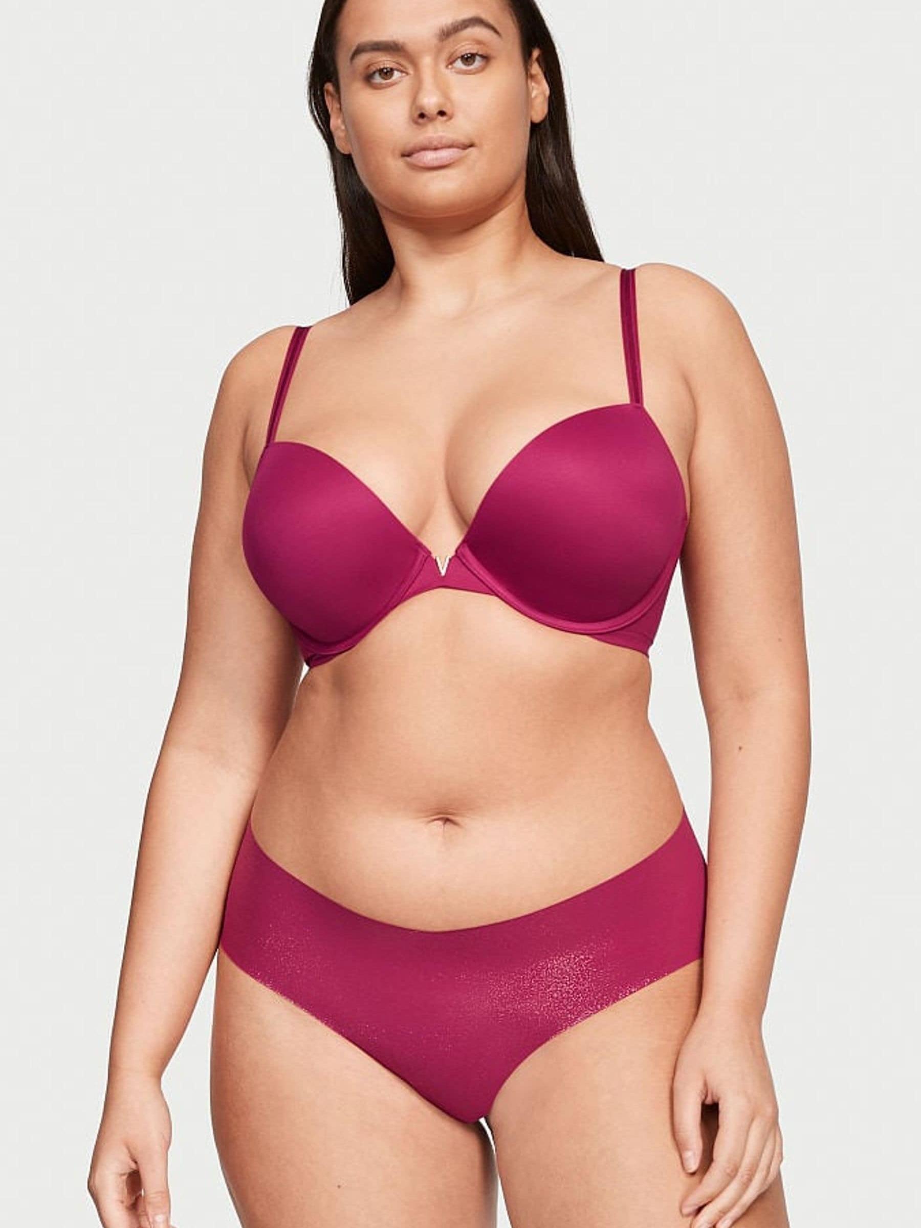 Claret Red No Show Foil Cheeky Knickers - Image 1 of 3