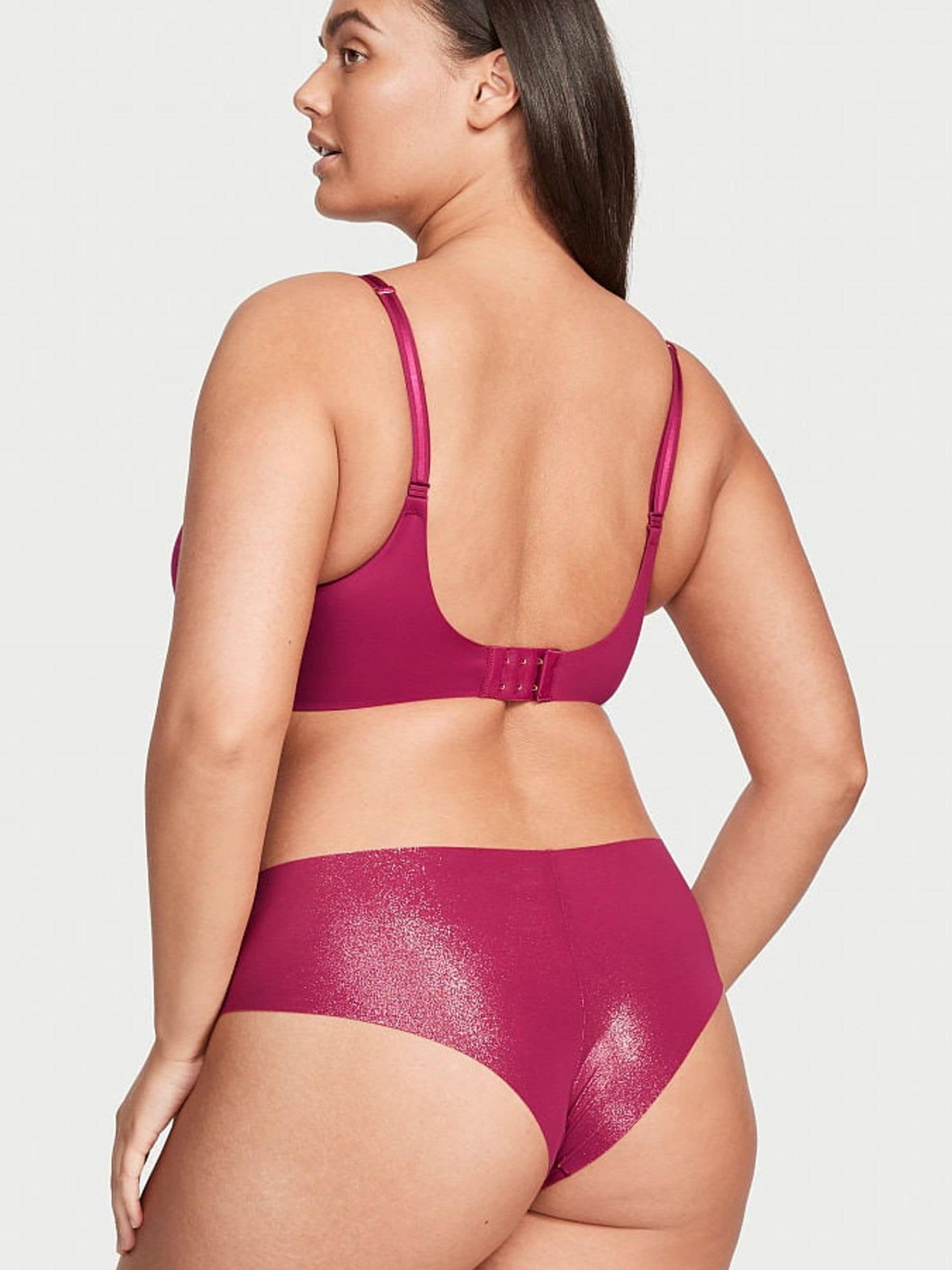 Claret Red No Show Foil Cheeky Knickers - Image 2 of 3