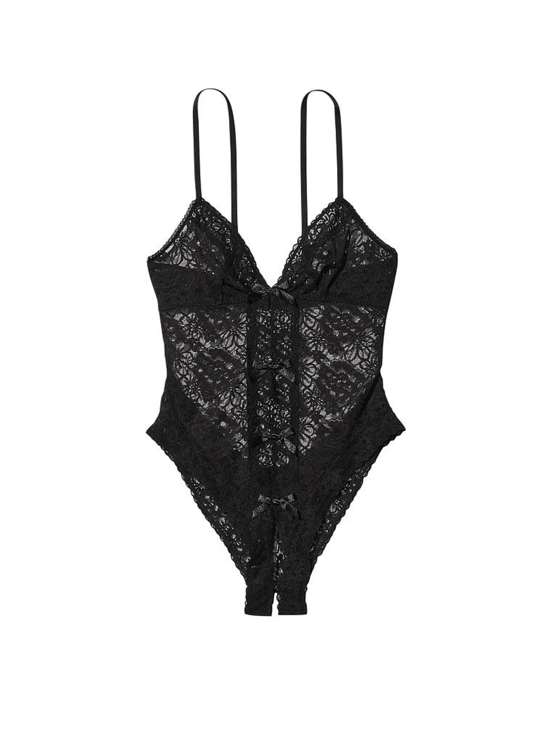 Black Lace Bow Bodysuit - Image 3 of 3